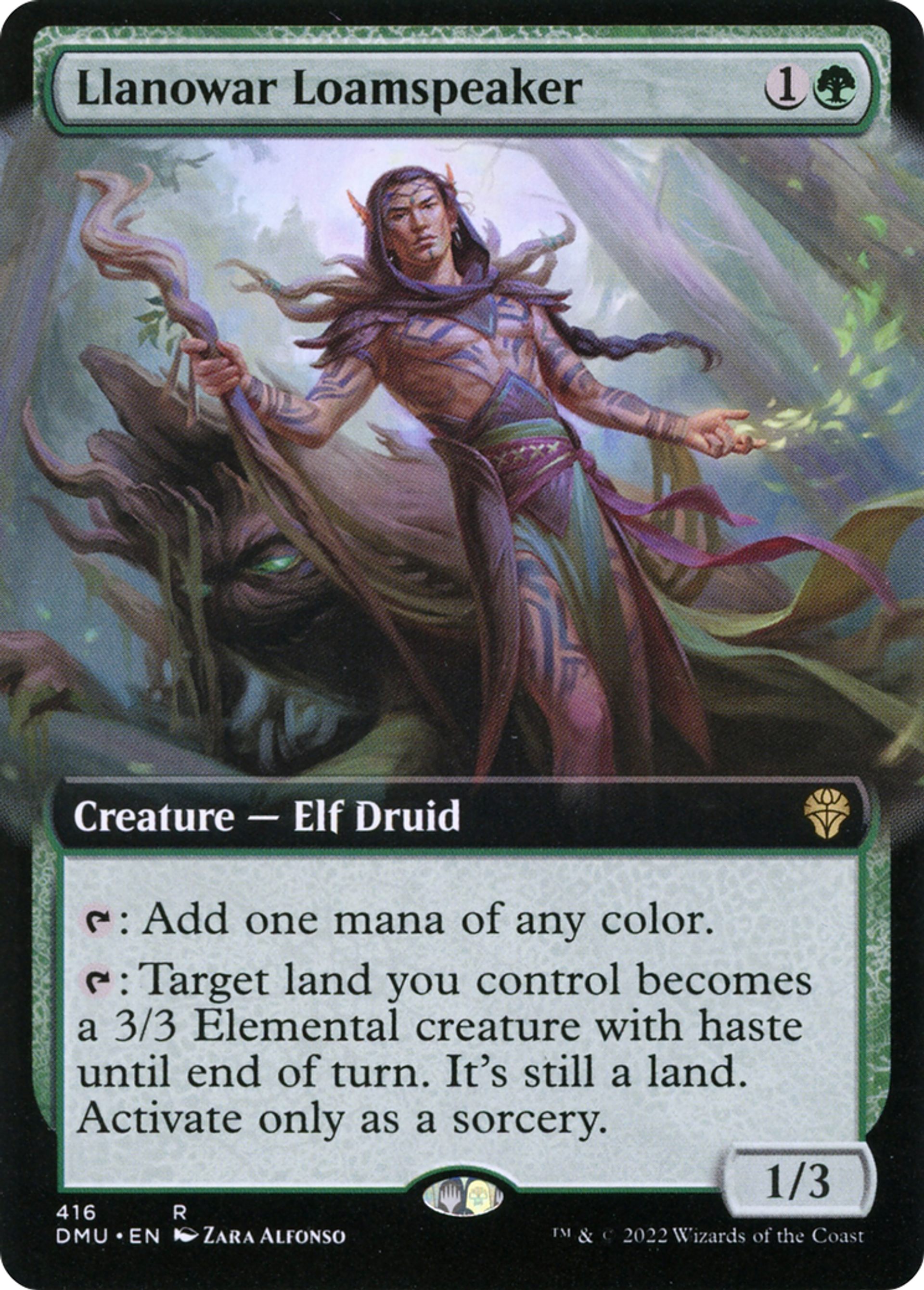 Orateur du terreau de Llanowar — Dominaria United — Magic: The Gathering