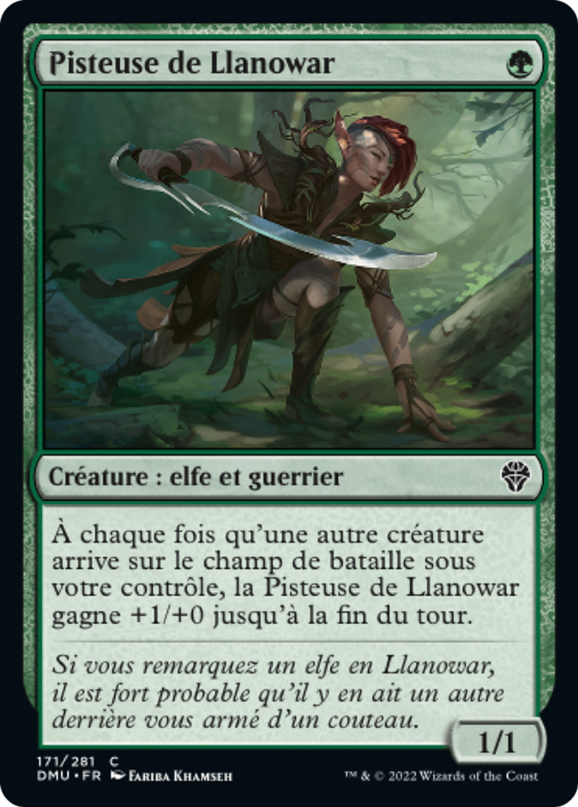 Pisteuse de Llanowar — Dominaria United — Magic: The Gathering