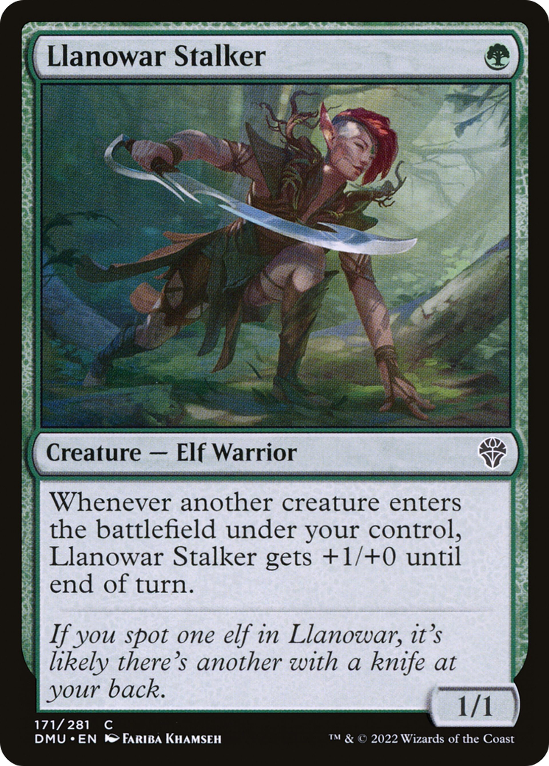 Pisteuse de Llanowar — Dominaria United — Magic: The Gathering