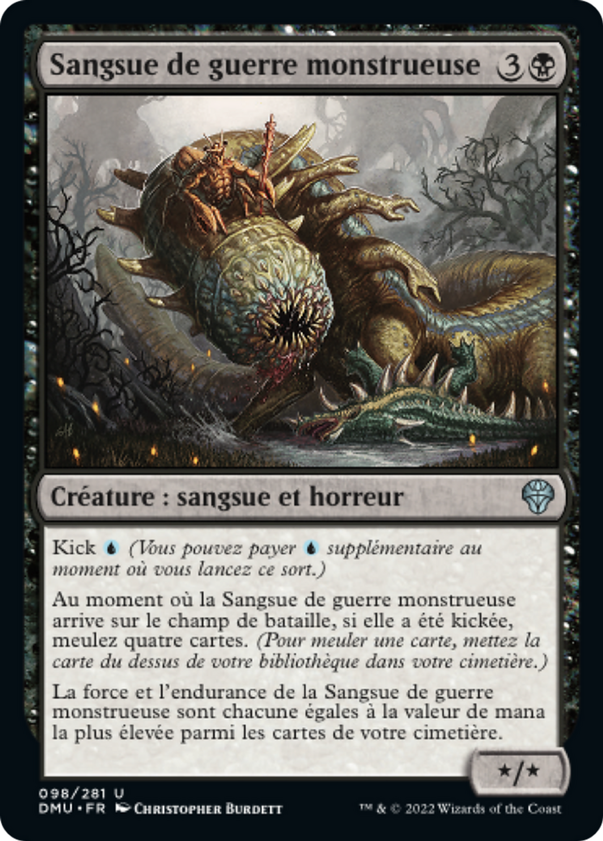 Sangsue de guerre monstrueuse — Dominaria United — Magic: The Gathering