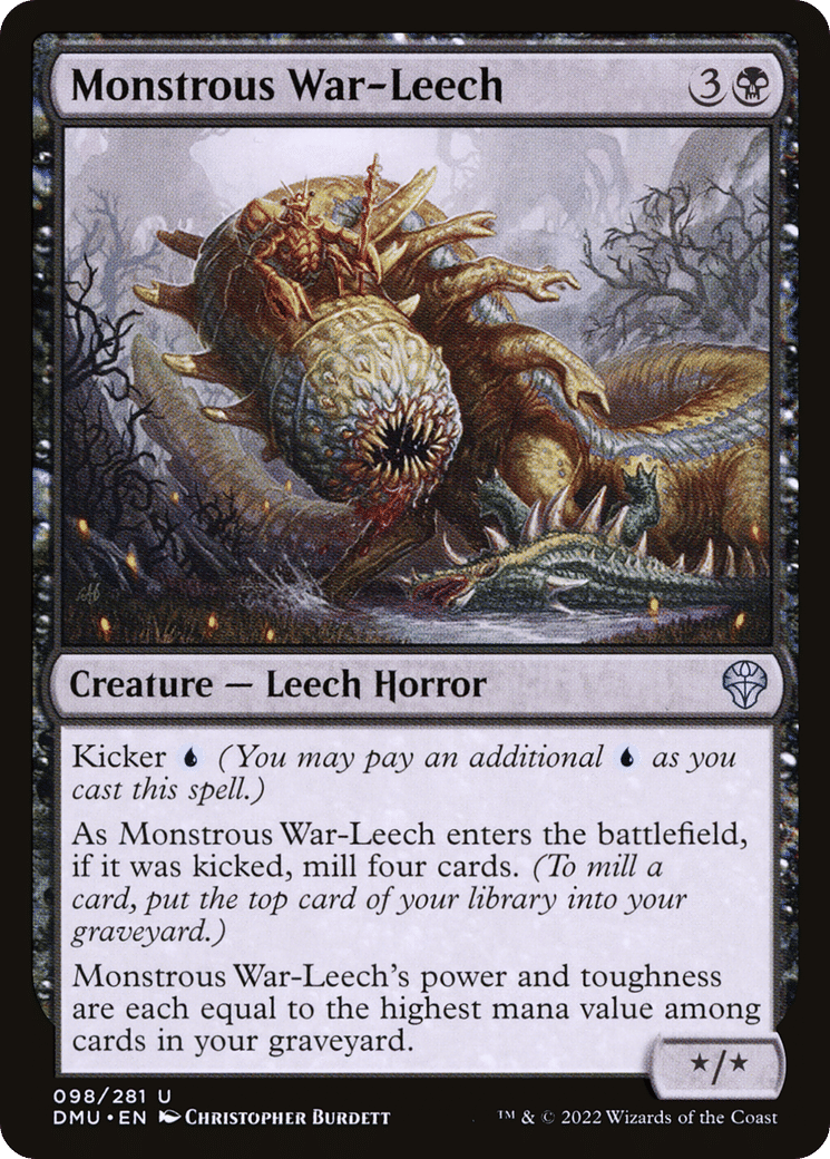 Monstrous War-Leech — Dominaria United — Magic: The Gathering