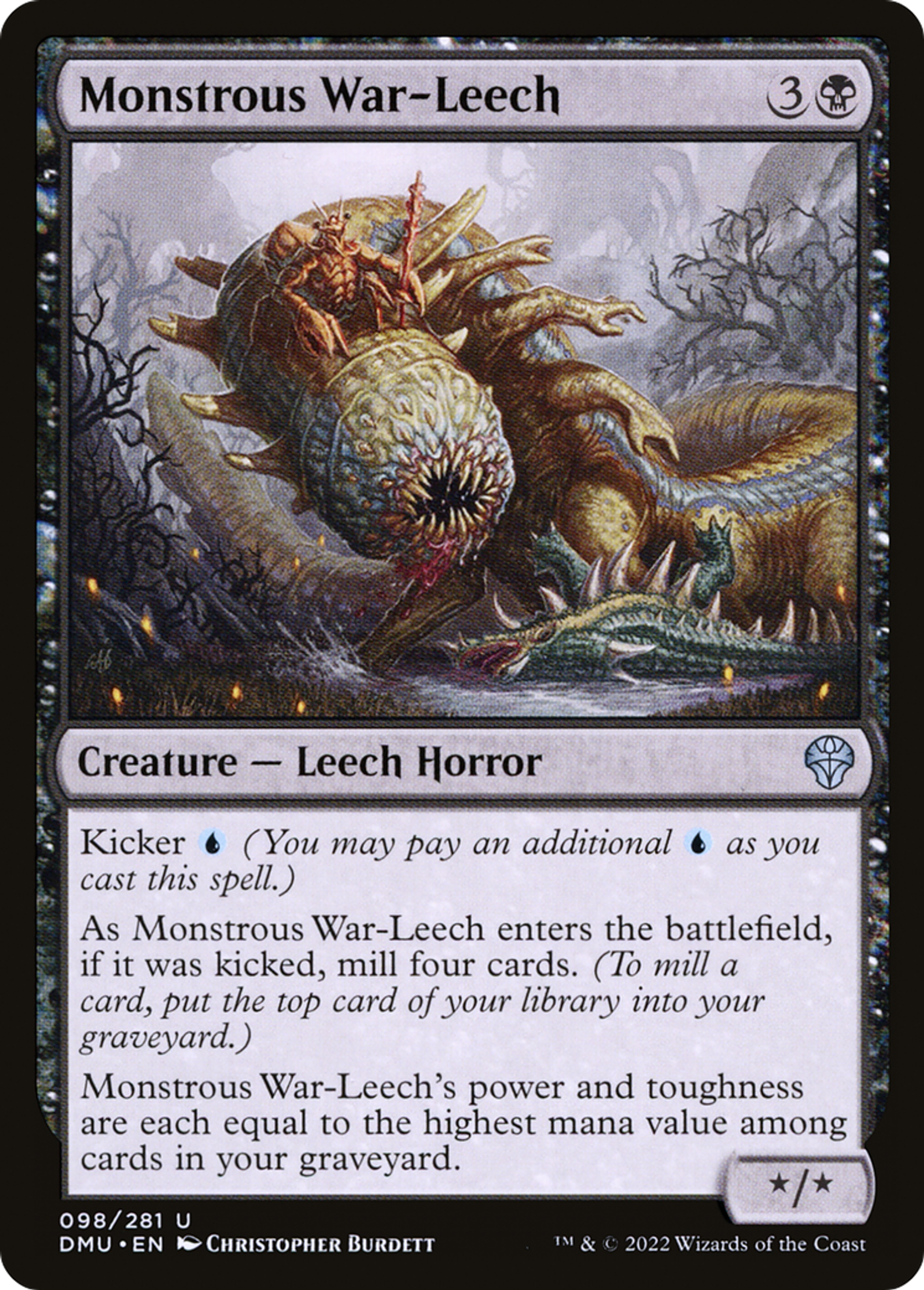 Sangsue de guerre monstrueuse — Dominaria United — Magic: The Gathering