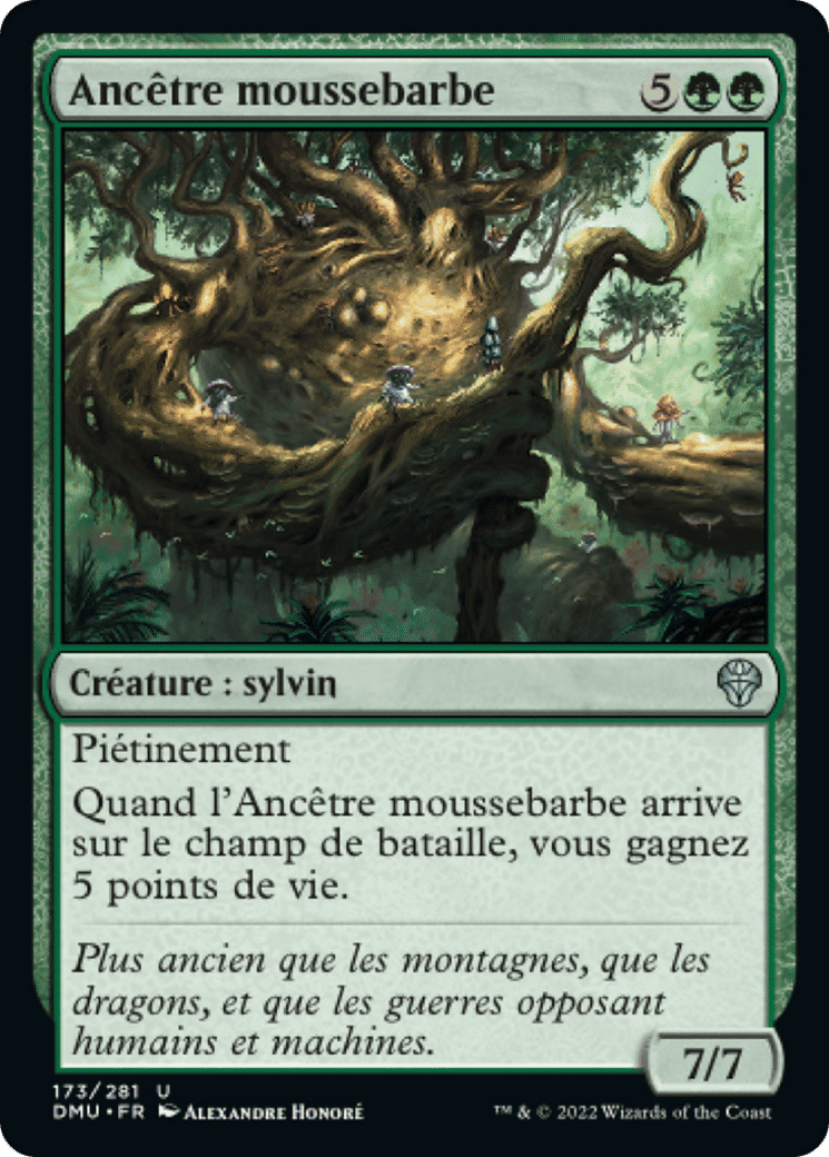 Ancêtre moussebarbe — Dominaria United — Magic: The Gathering