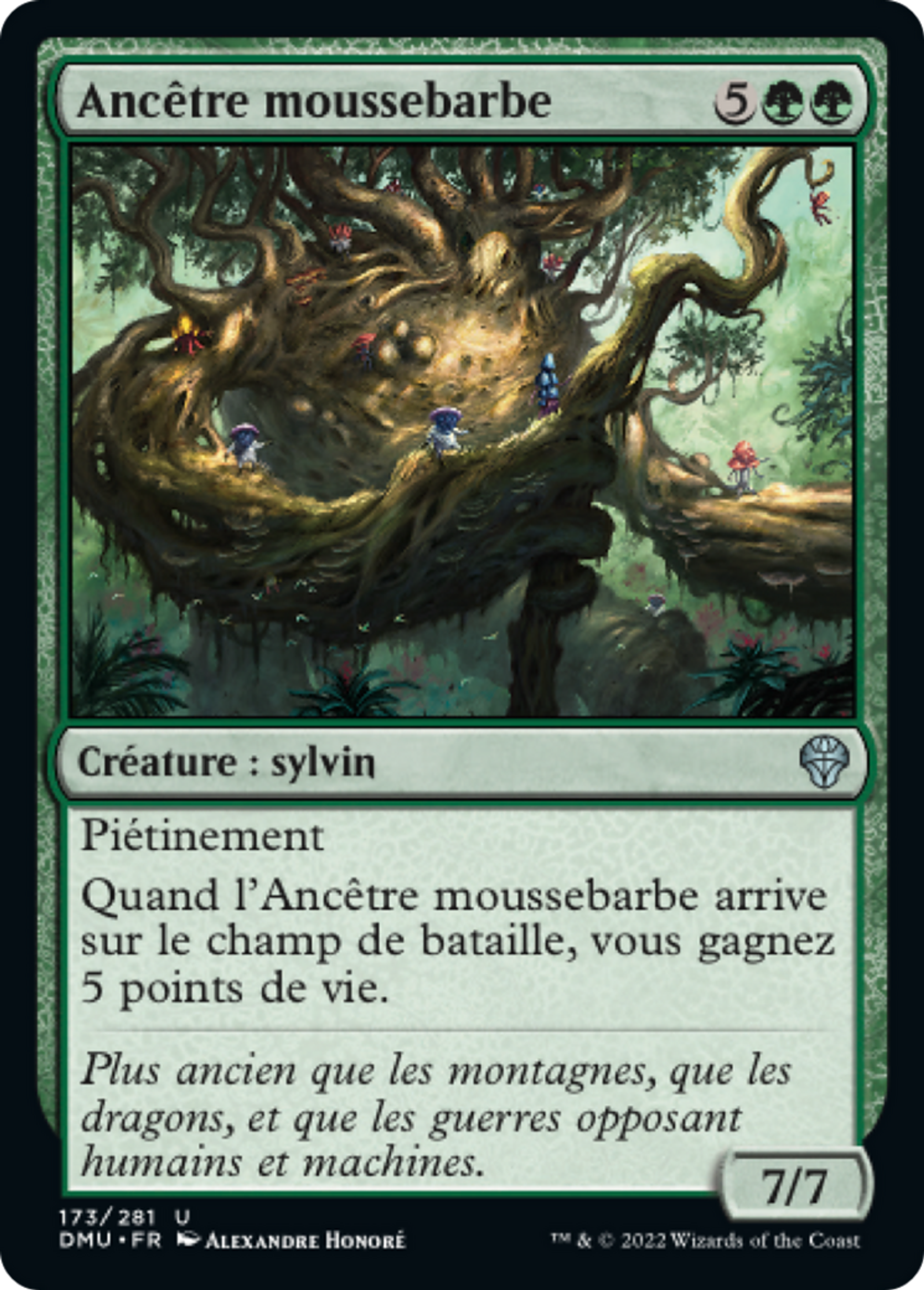 Ancêtre moussebarbe — Dominaria United — Magic: The Gathering