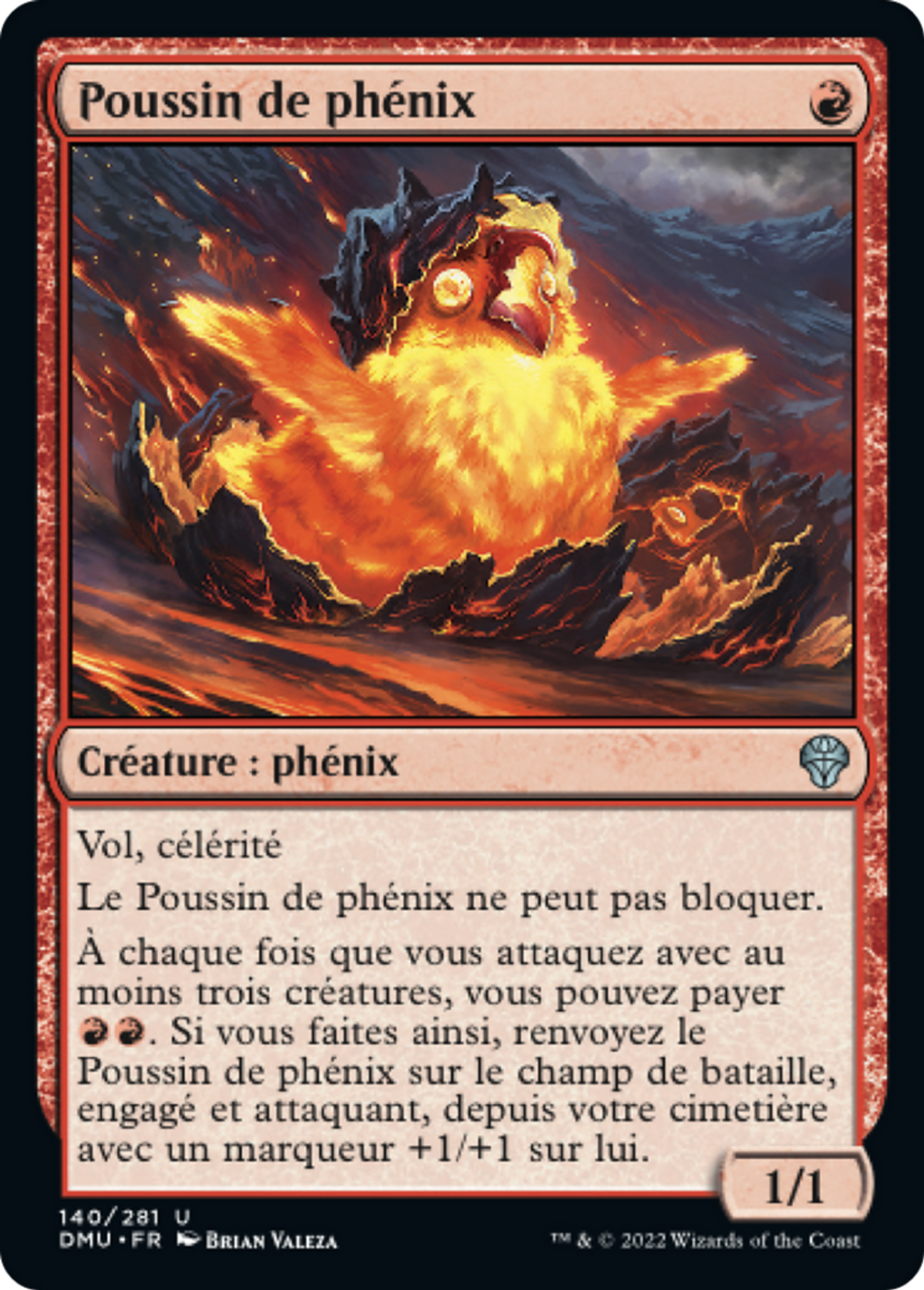 Poussin de phénix — Dominaria United — Magic: The Gathering