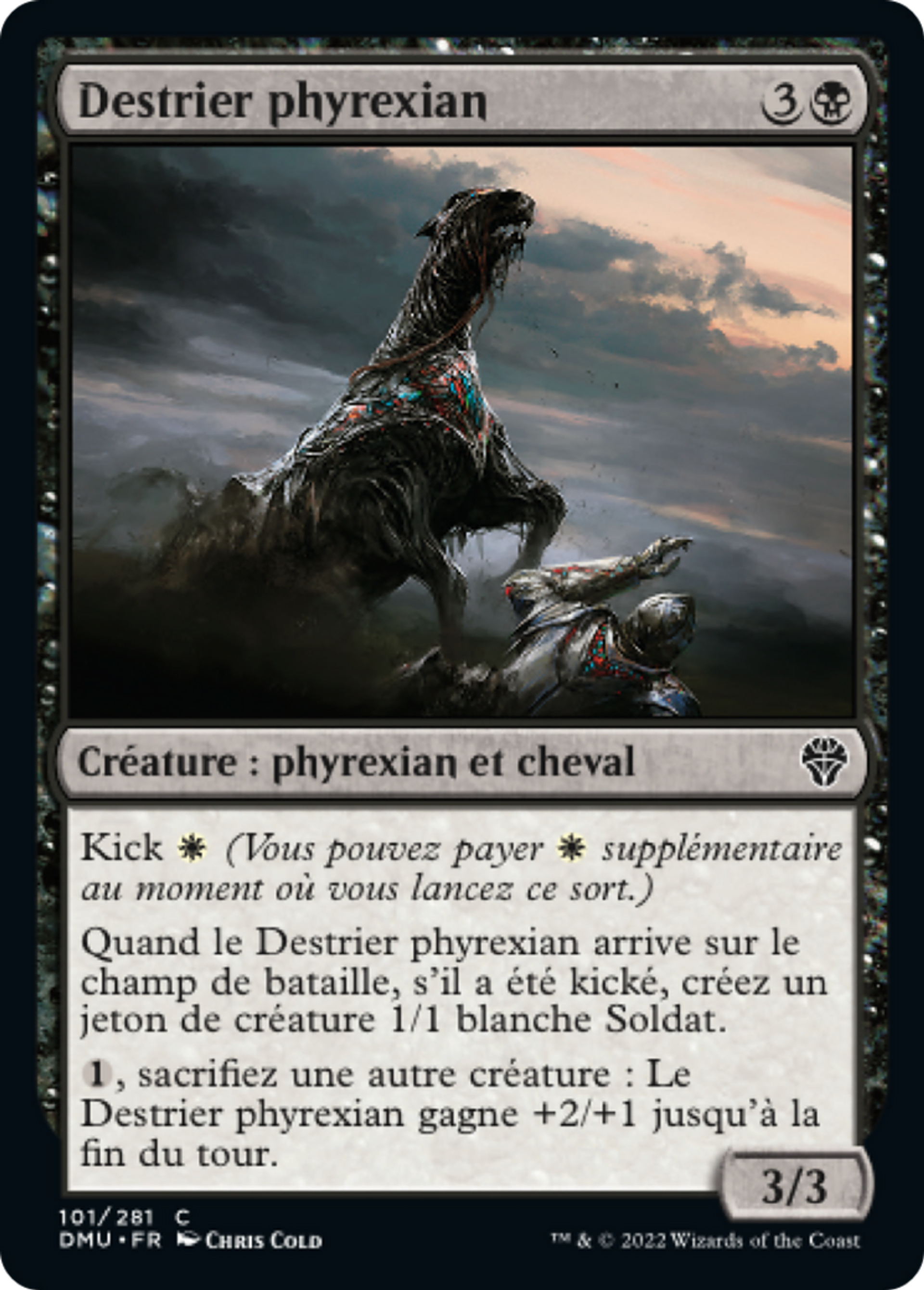 Destrier phyrexian — Dominaria United — Magic: The Gathering