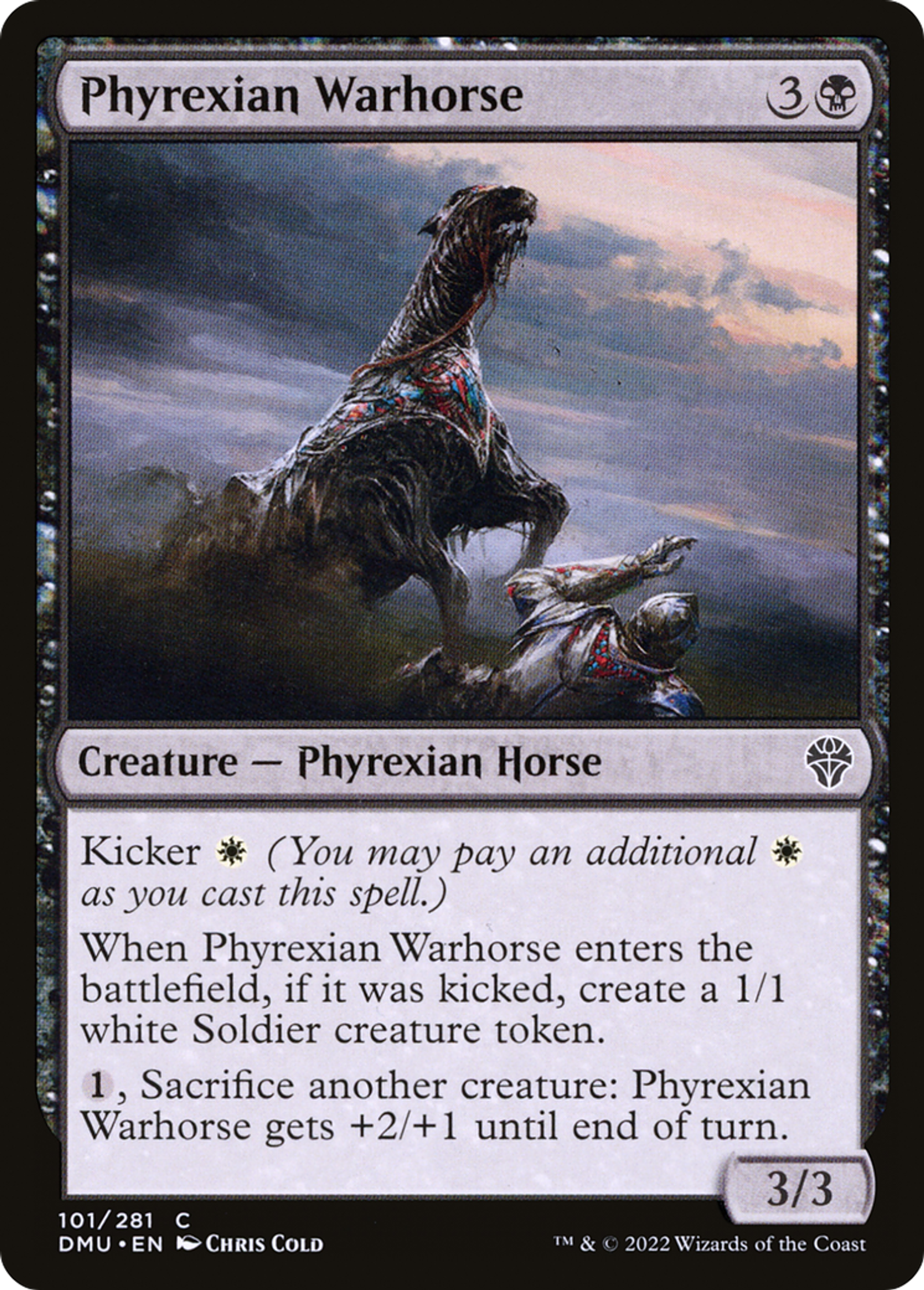 Destrier phyrexian — Dominaria United — Magic: The Gathering