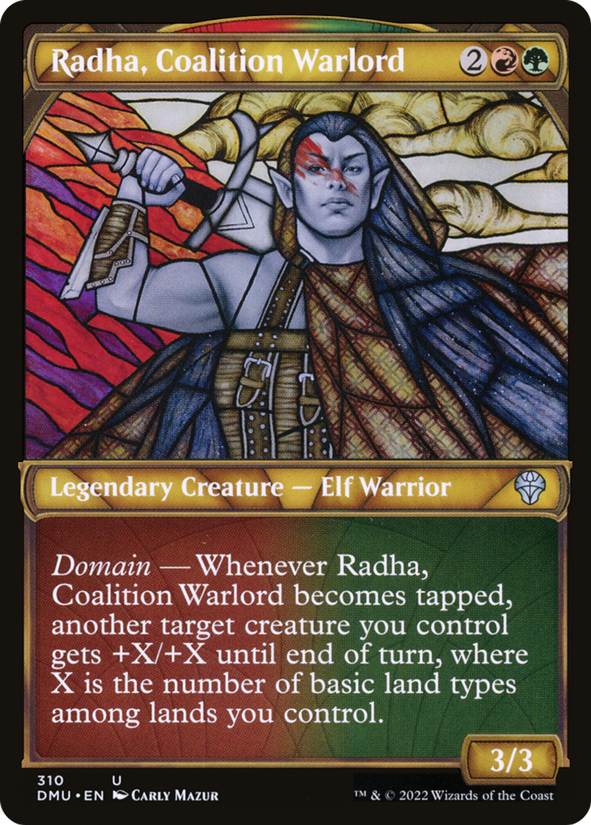 Radha, seigneur de guerre de la Coalition — Dominaria United — Magic: The Gathering