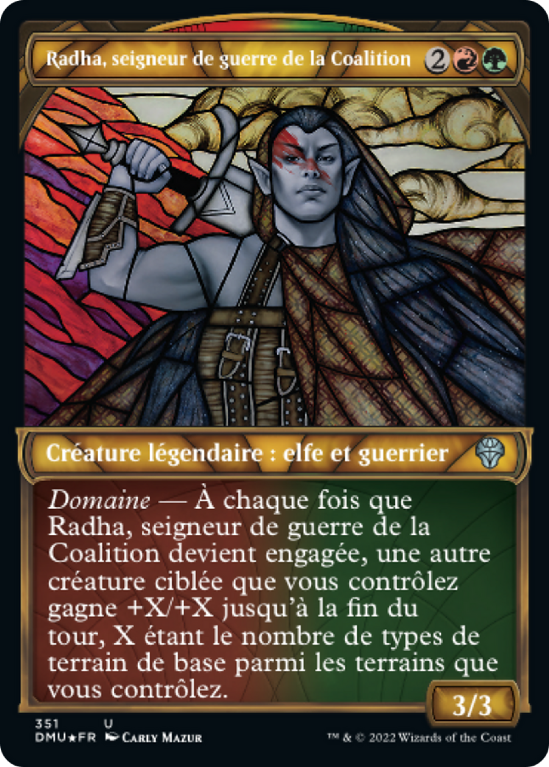 Radha, seigneur de guerre de la Coalition — Dominaria United — Magic: The Gathering
