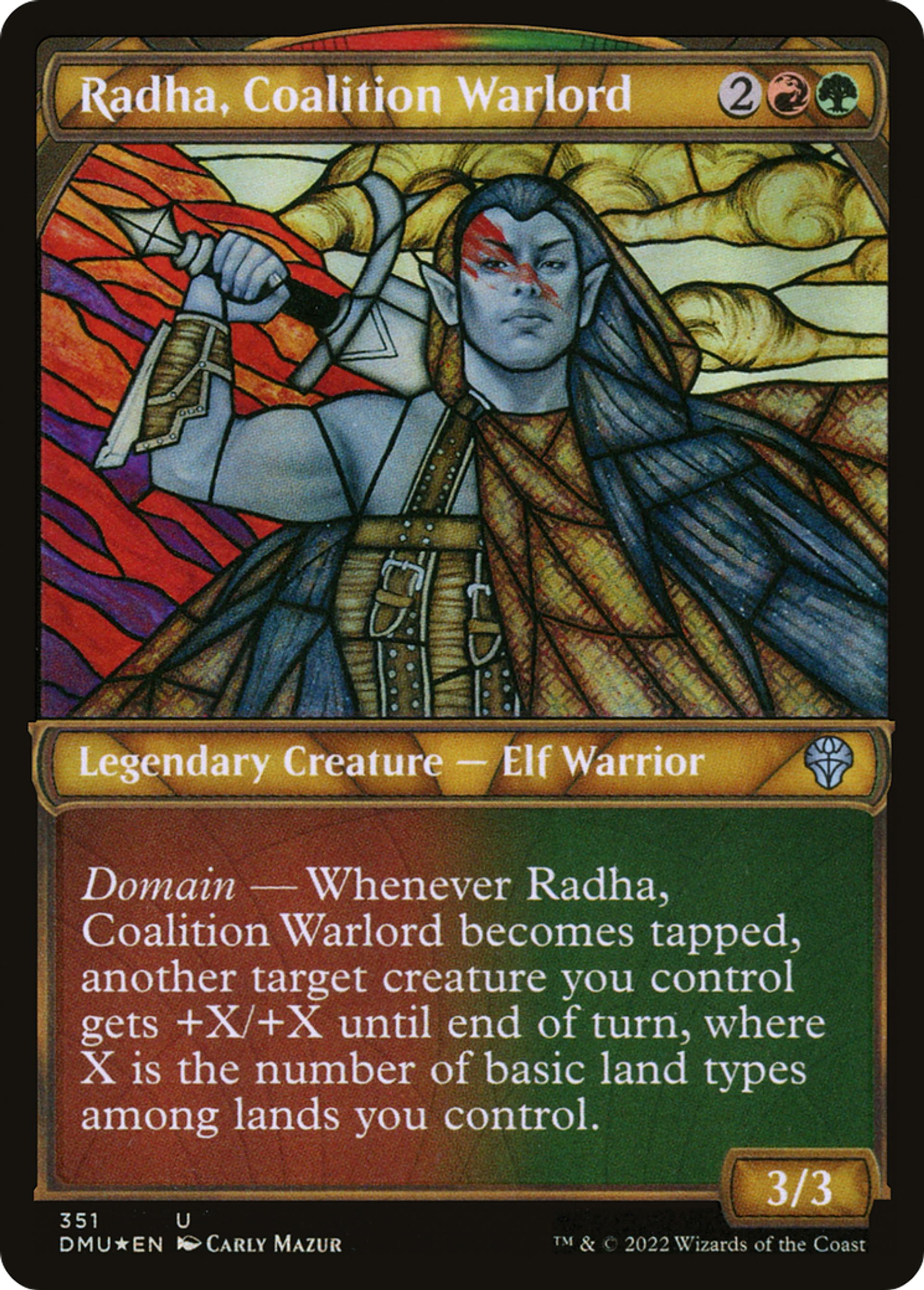 Radha, seigneur de guerre de la Coalition — Dominaria United — Magic: The Gathering