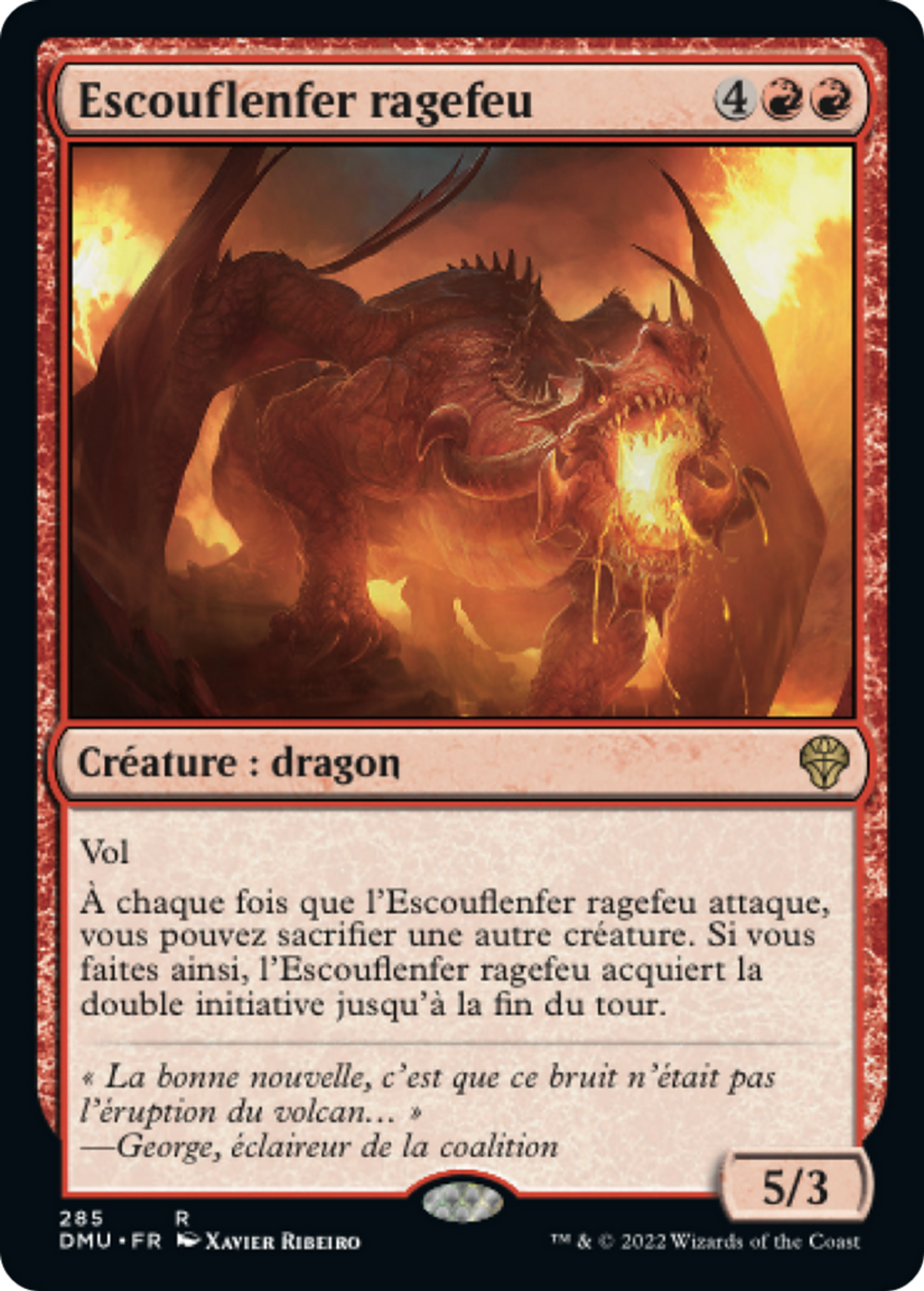 Escouflenfer ragefeu — Dominaria United — Magic: The Gathering