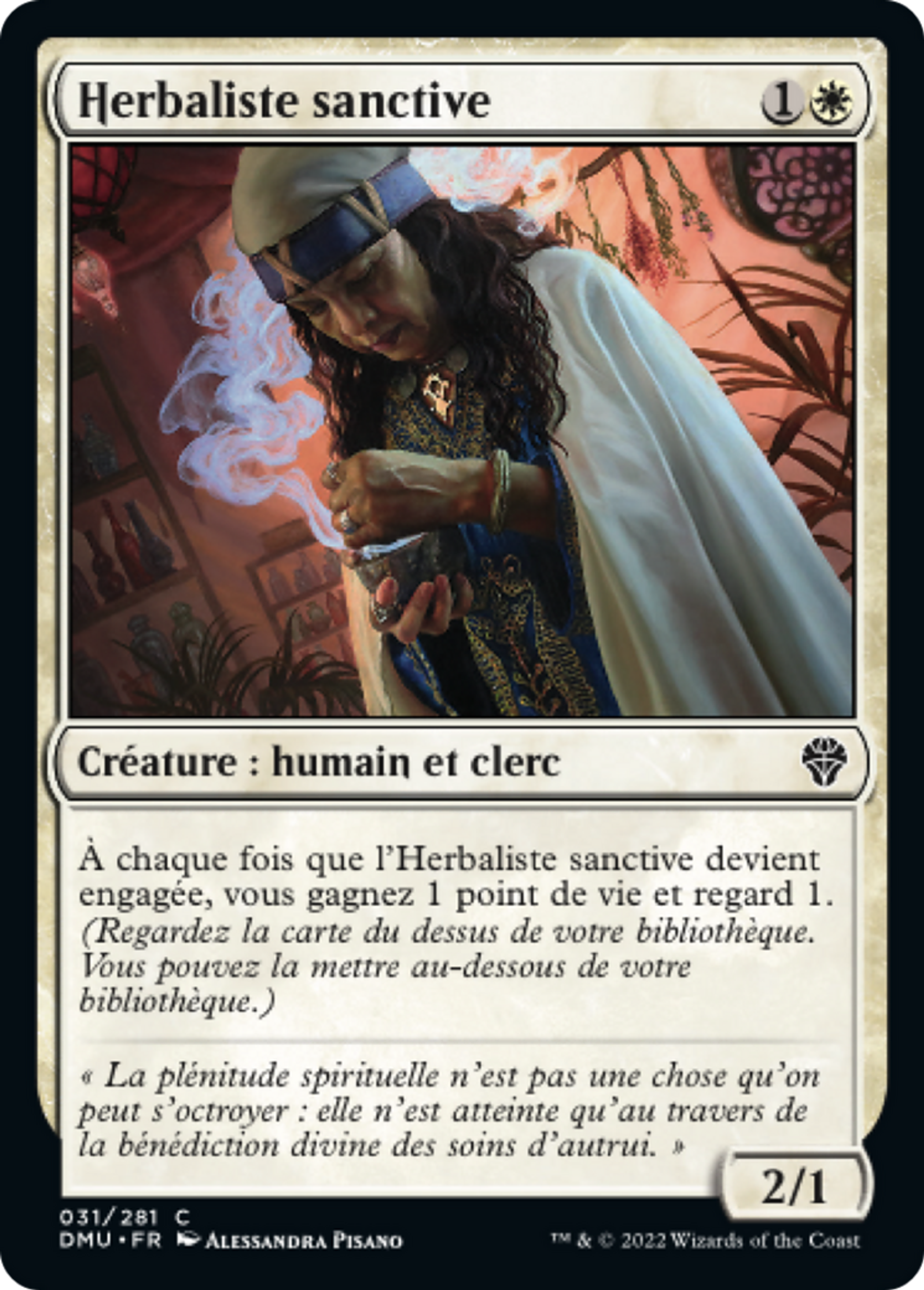 Herbaliste sanctive — Dominaria United — Magic: The Gathering