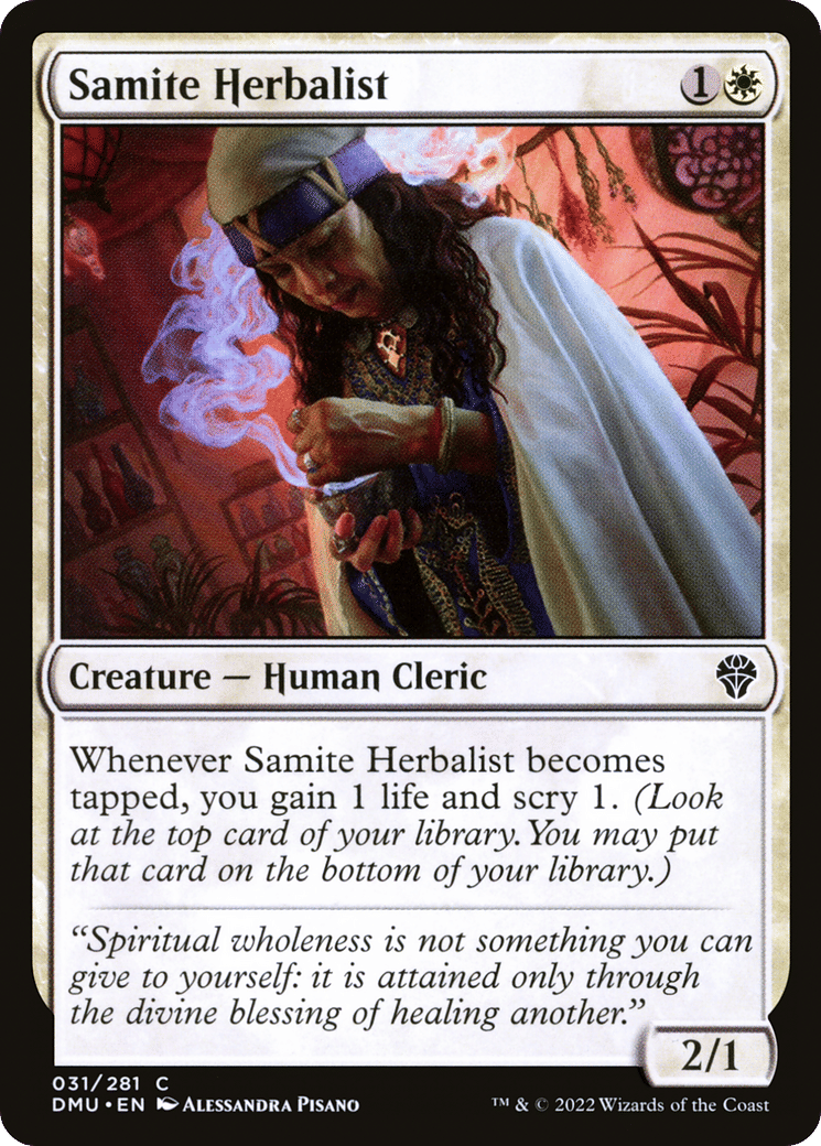 Samite Herbalist — Dominaria United — Magic: The Gathering