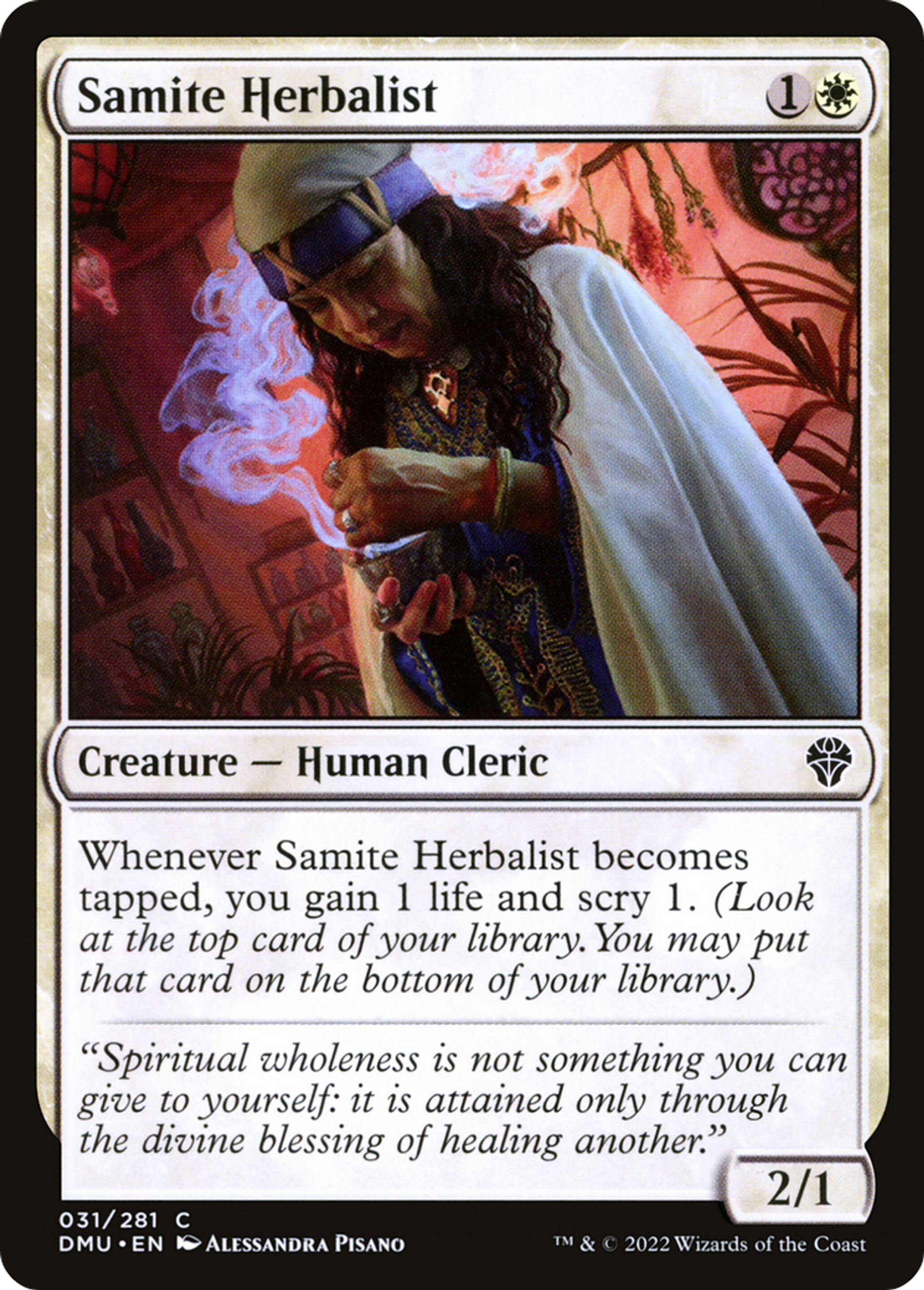 Herbaliste sanctive — Dominaria United — Magic: The Gathering