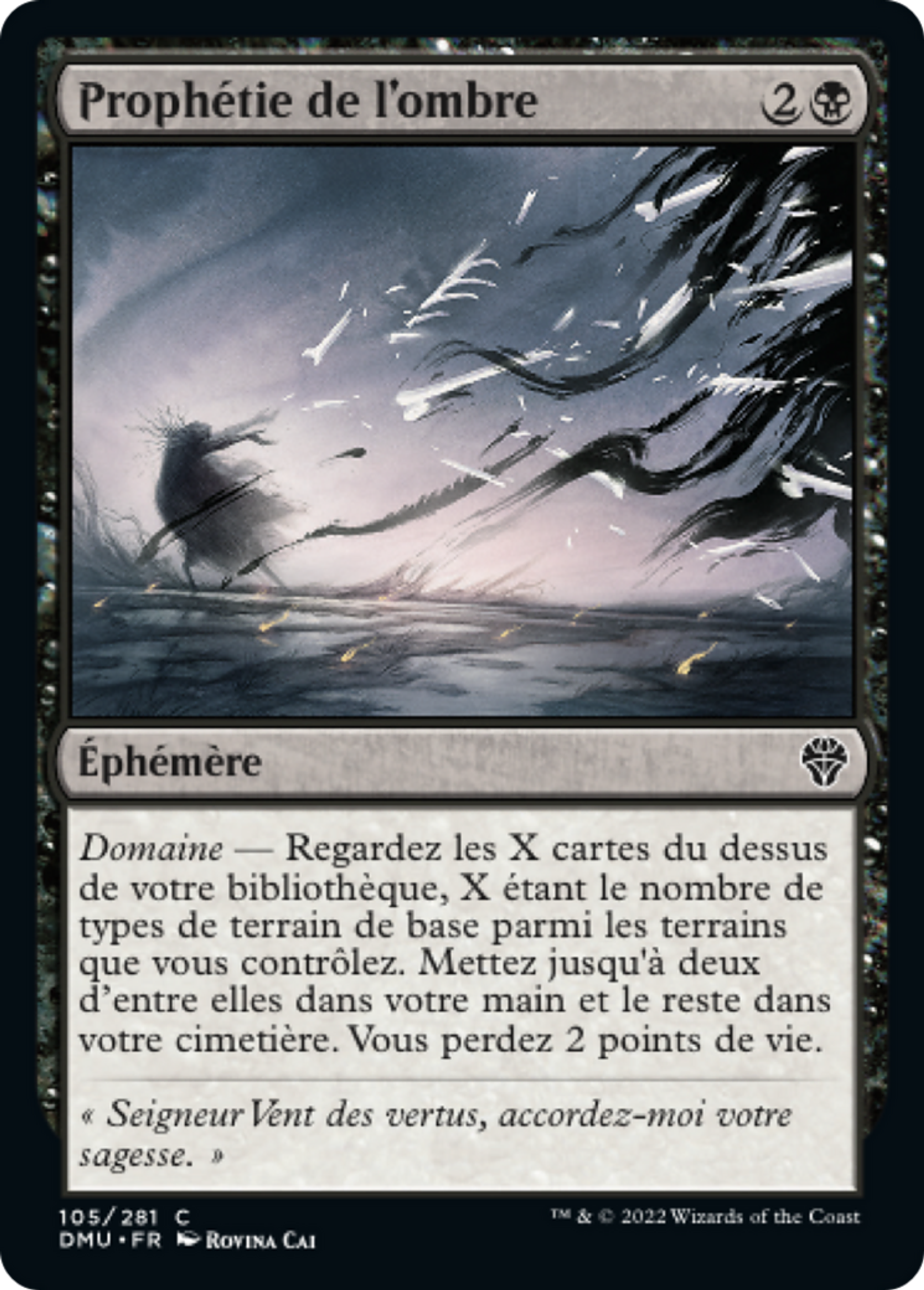 Prophétie de l'ombre — Dominaria United — Magic: The Gathering