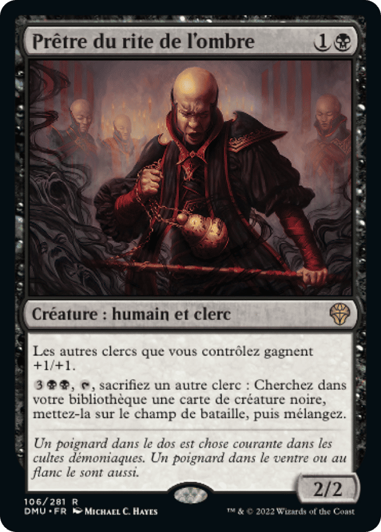 Prêtre du rite de l'ombre — Dominaria United — Magic: The Gathering
