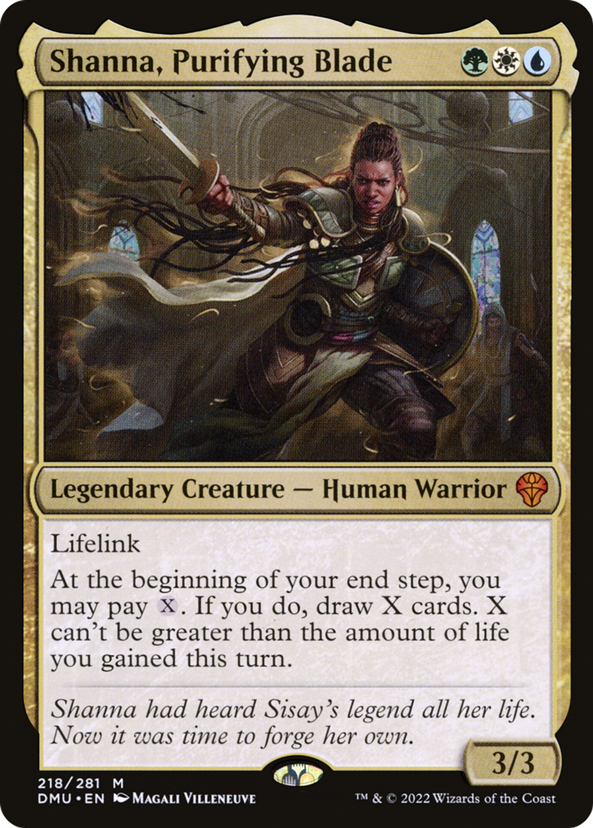 Shanna, Purifying Blade — Dominaria United — Magic: The Gathering
