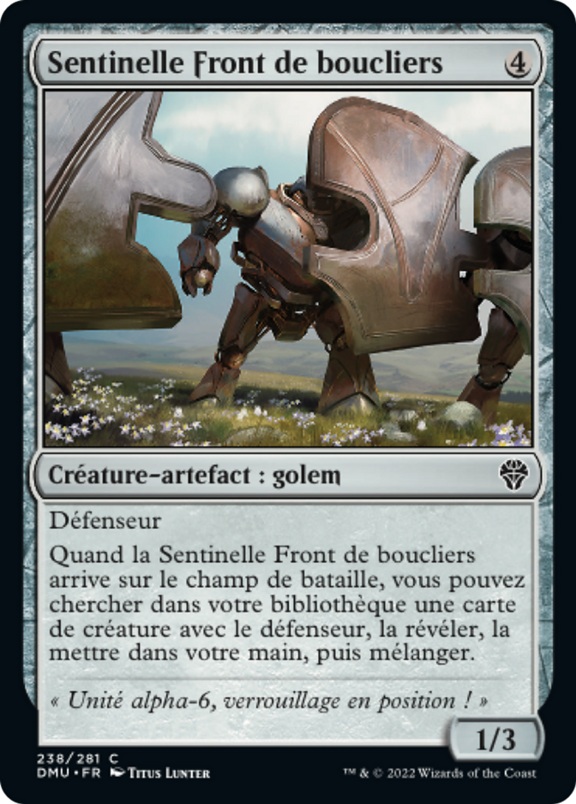 Sentinelle Front de boucliers — Dominaria United — Magic: The Gathering