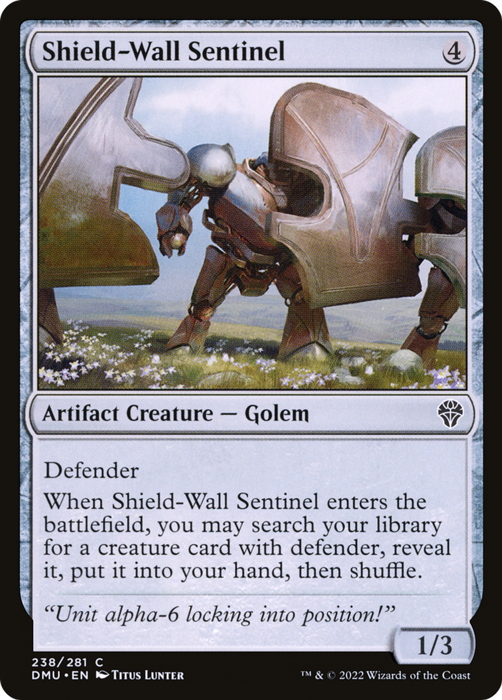 Sentinelle Front de boucliers — Dominaria United — Magic: The Gathering
