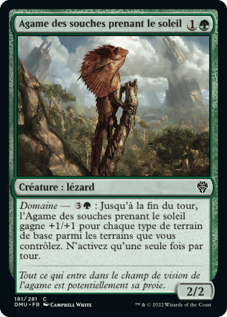 Agame des souches prenant le soleil — Dominaria United — Magic: The Gathering