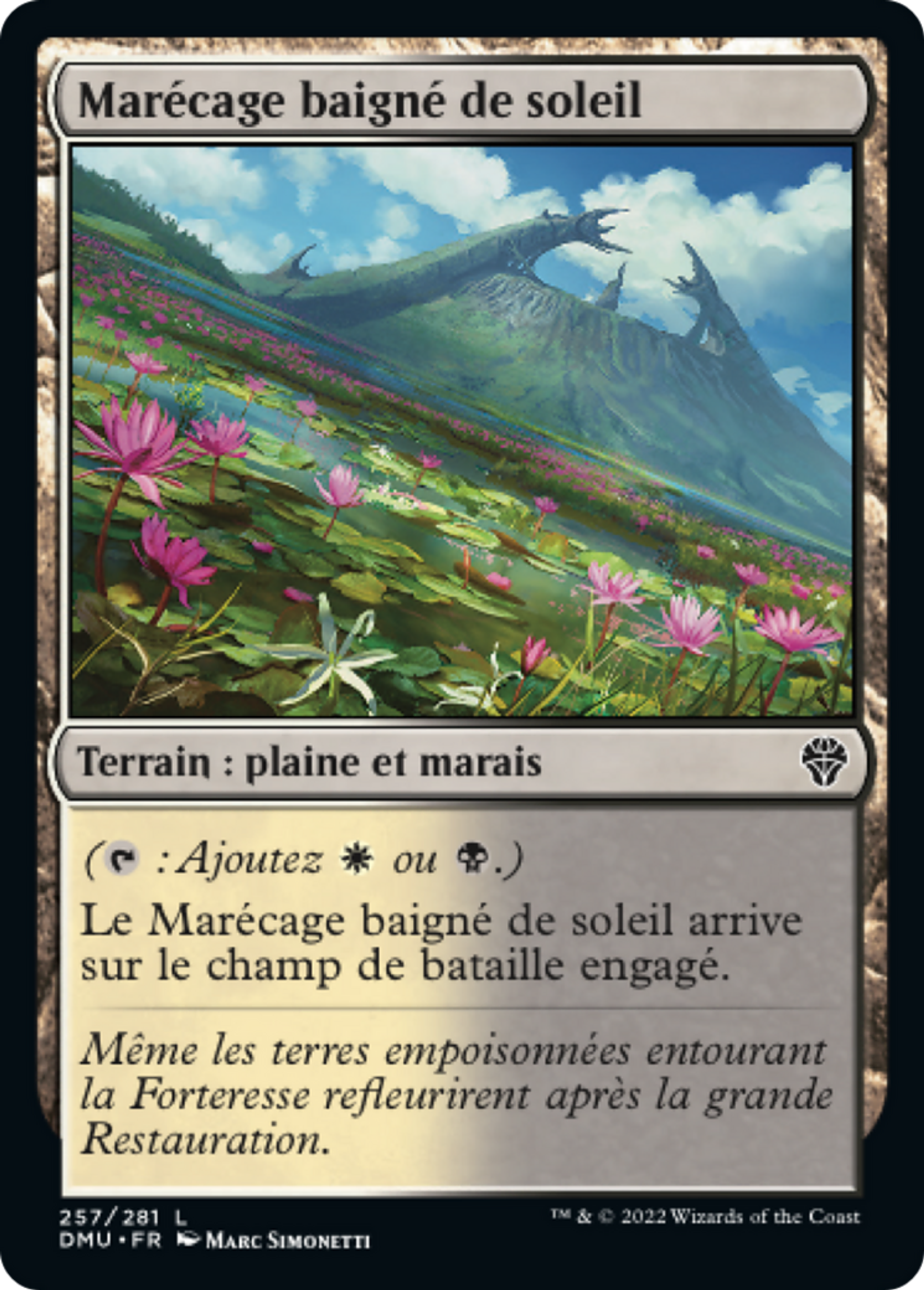 Marécage baigné de soleil — Dominaria United — Magic: The Gathering