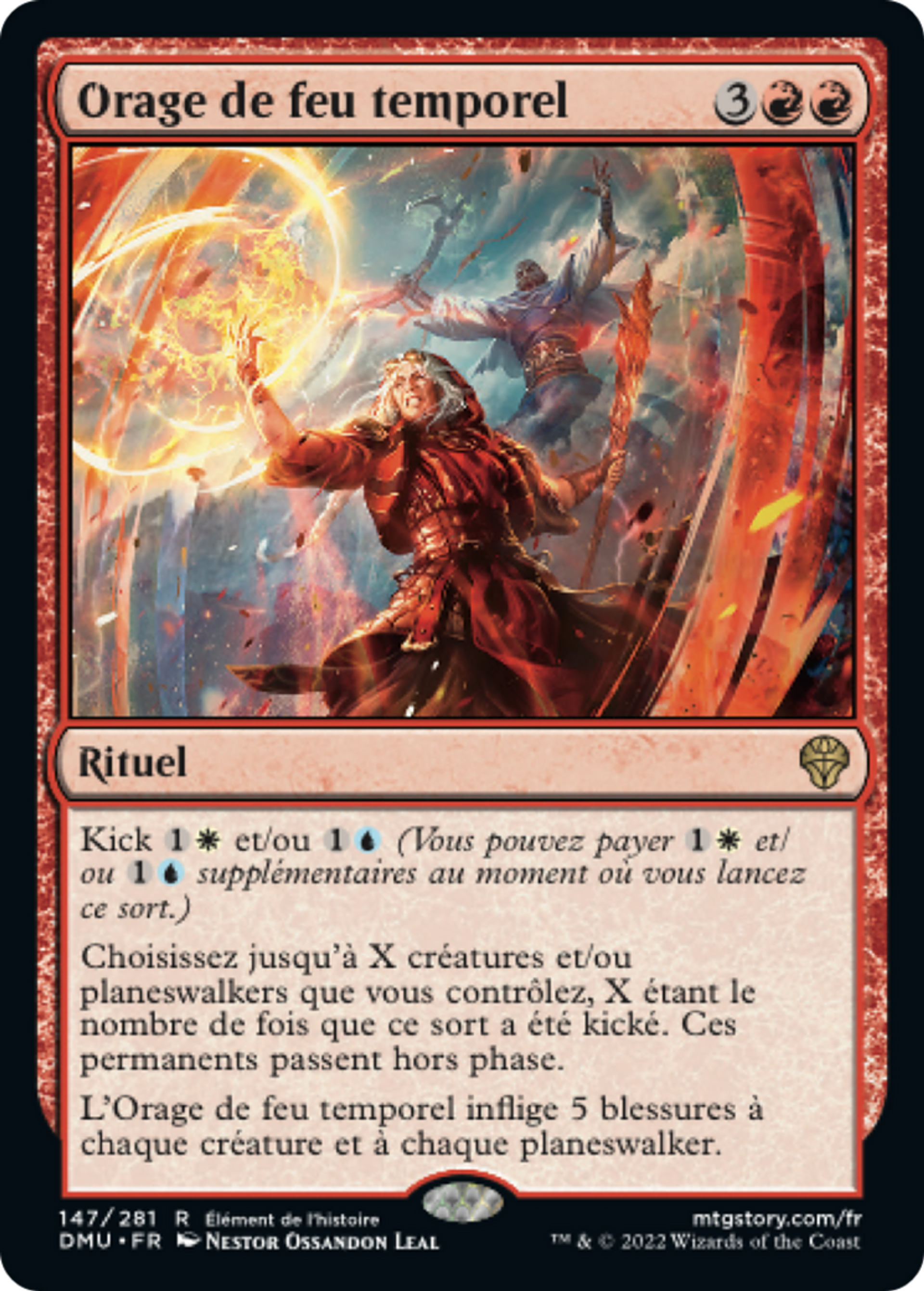 Orage de feu temporel — Dominaria United — Magic: The Gathering