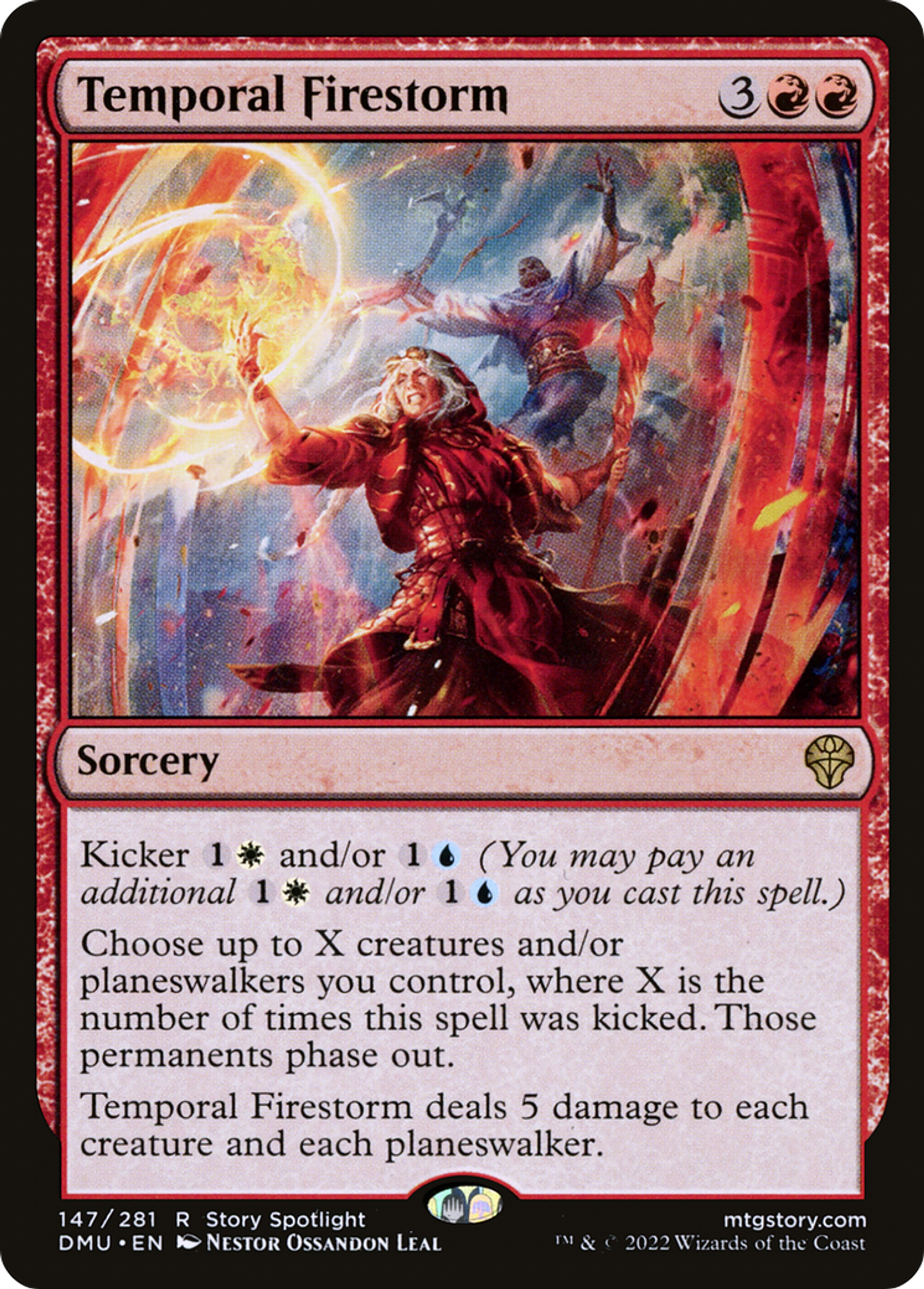 Orage de feu temporel — Dominaria United — Magic: The Gathering