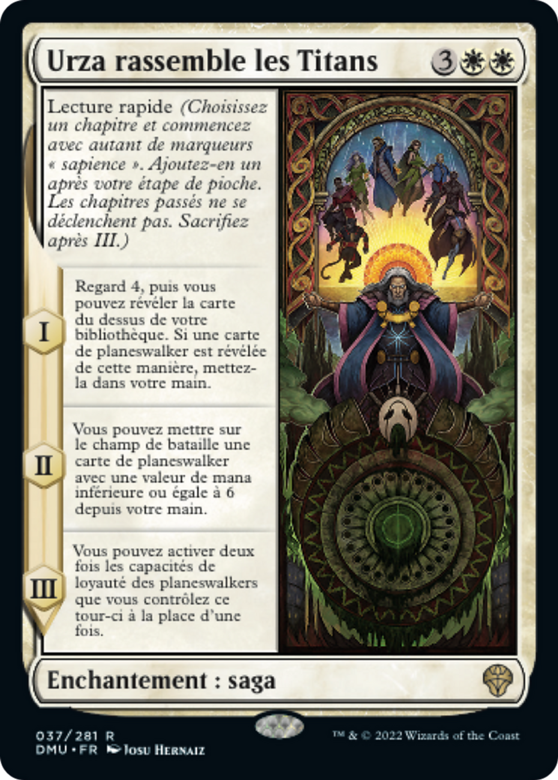 Urza rassemble les Titans — Dominaria United — Magic: The Gathering