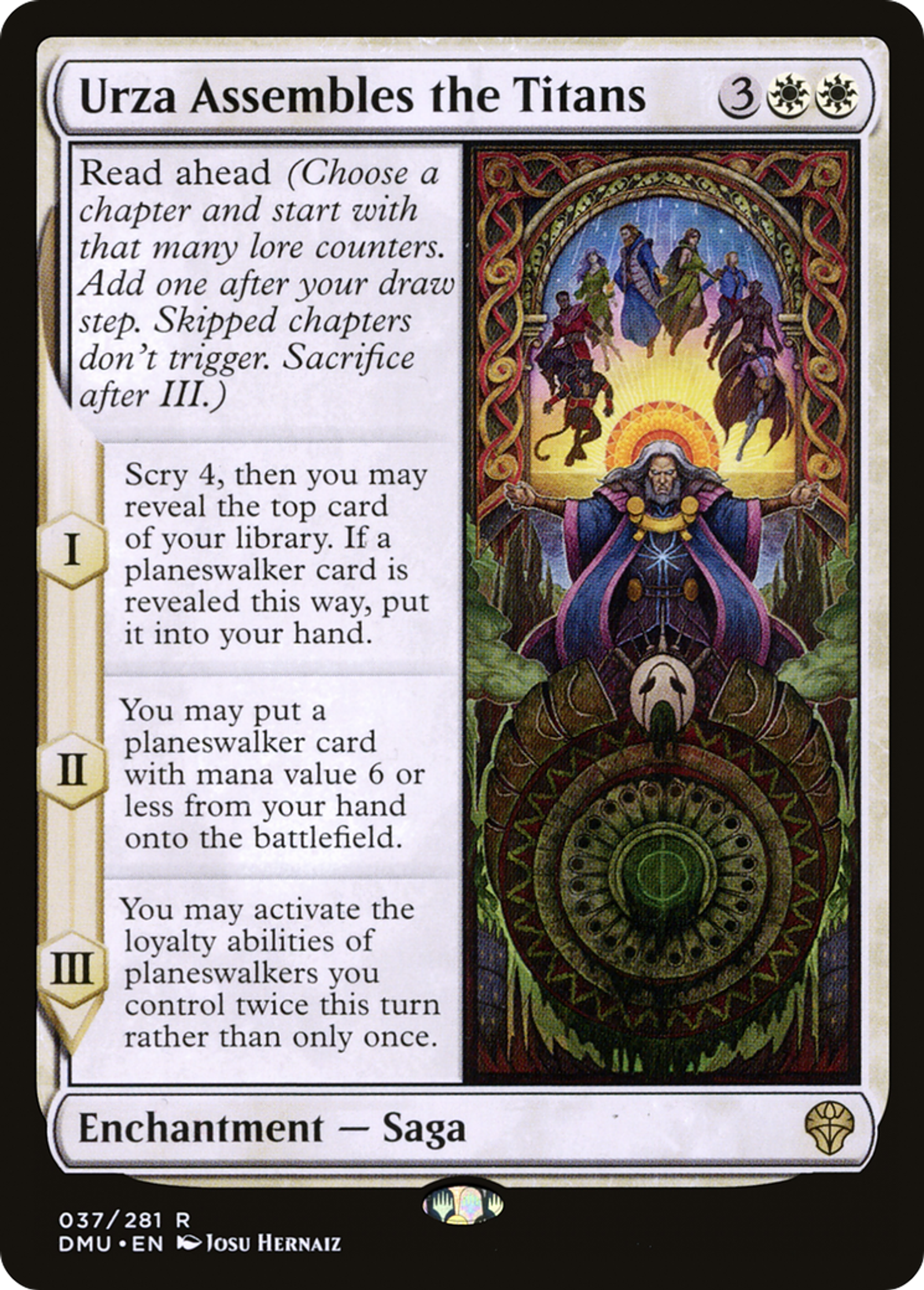 Urza rassemble les Titans — Dominaria United — Magic: The Gathering