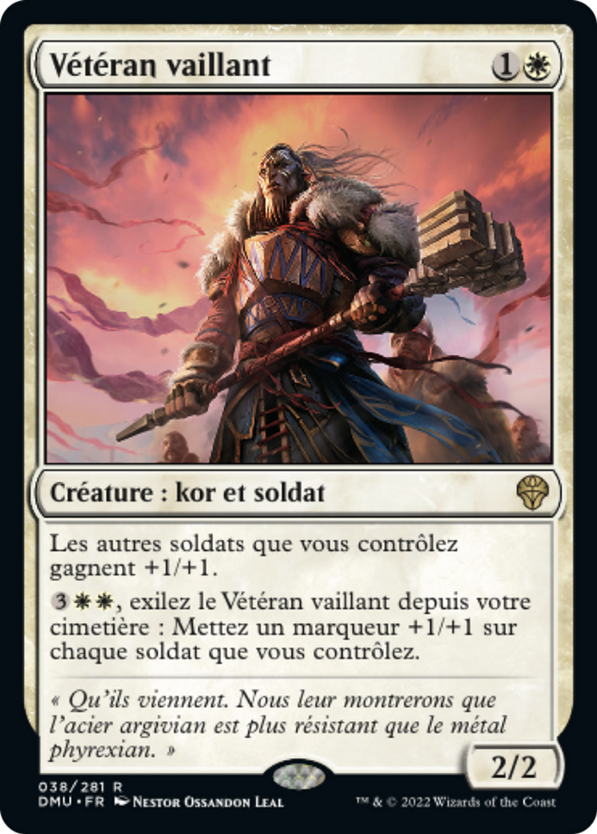 Vétéran vaillant — Dominaria United — Magic: The Gathering