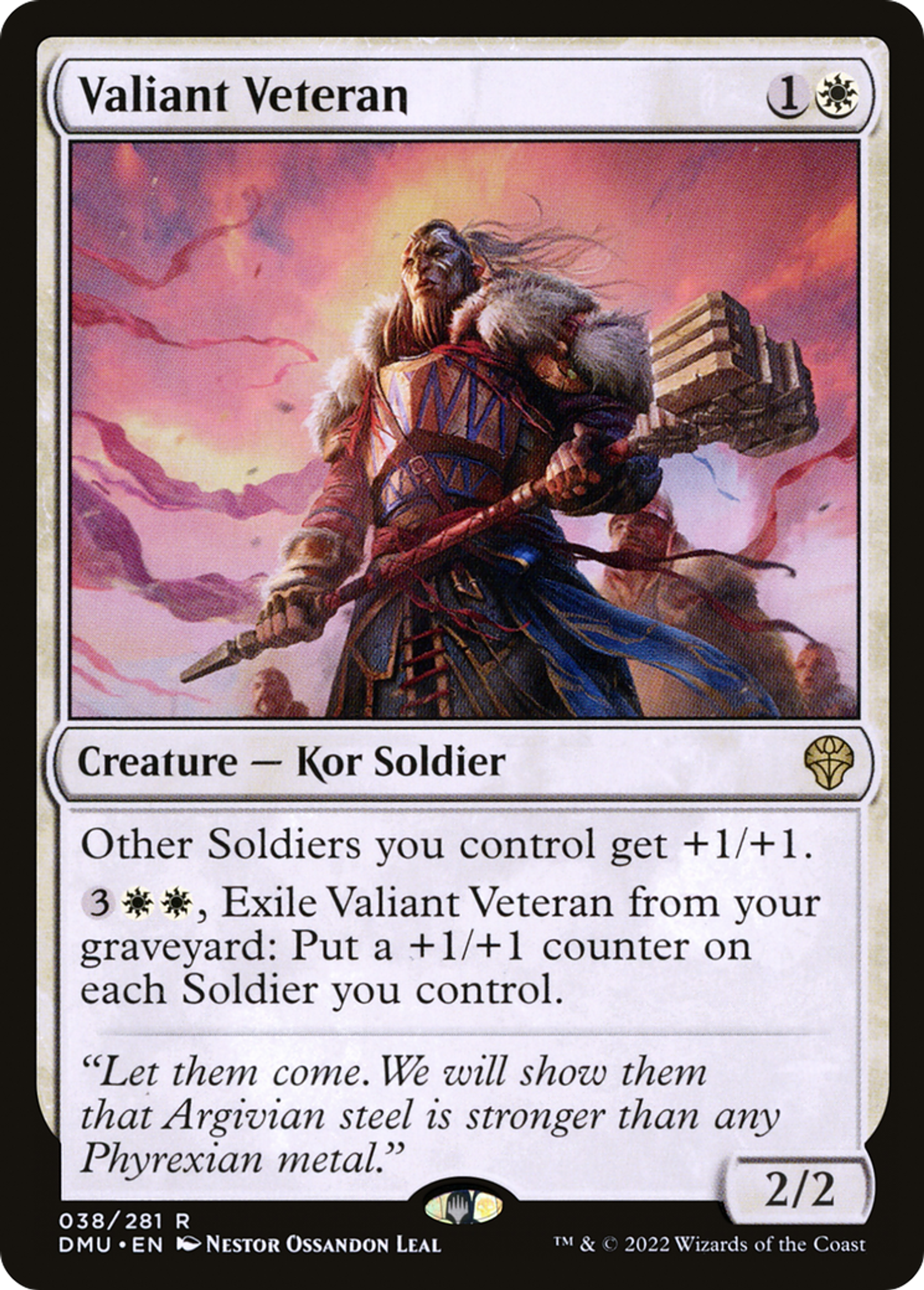 Vétéran vaillant — Dominaria United — Magic: The Gathering