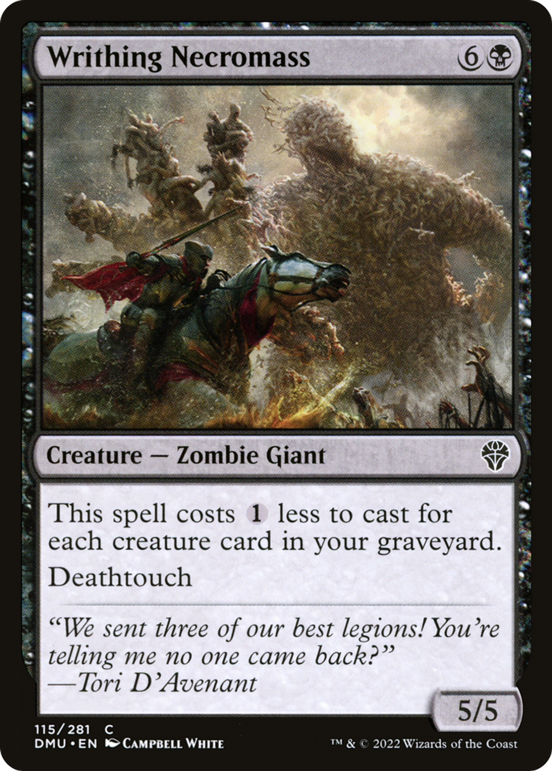 Nécromasse grouillante — Dominaria United — Magic: The Gathering