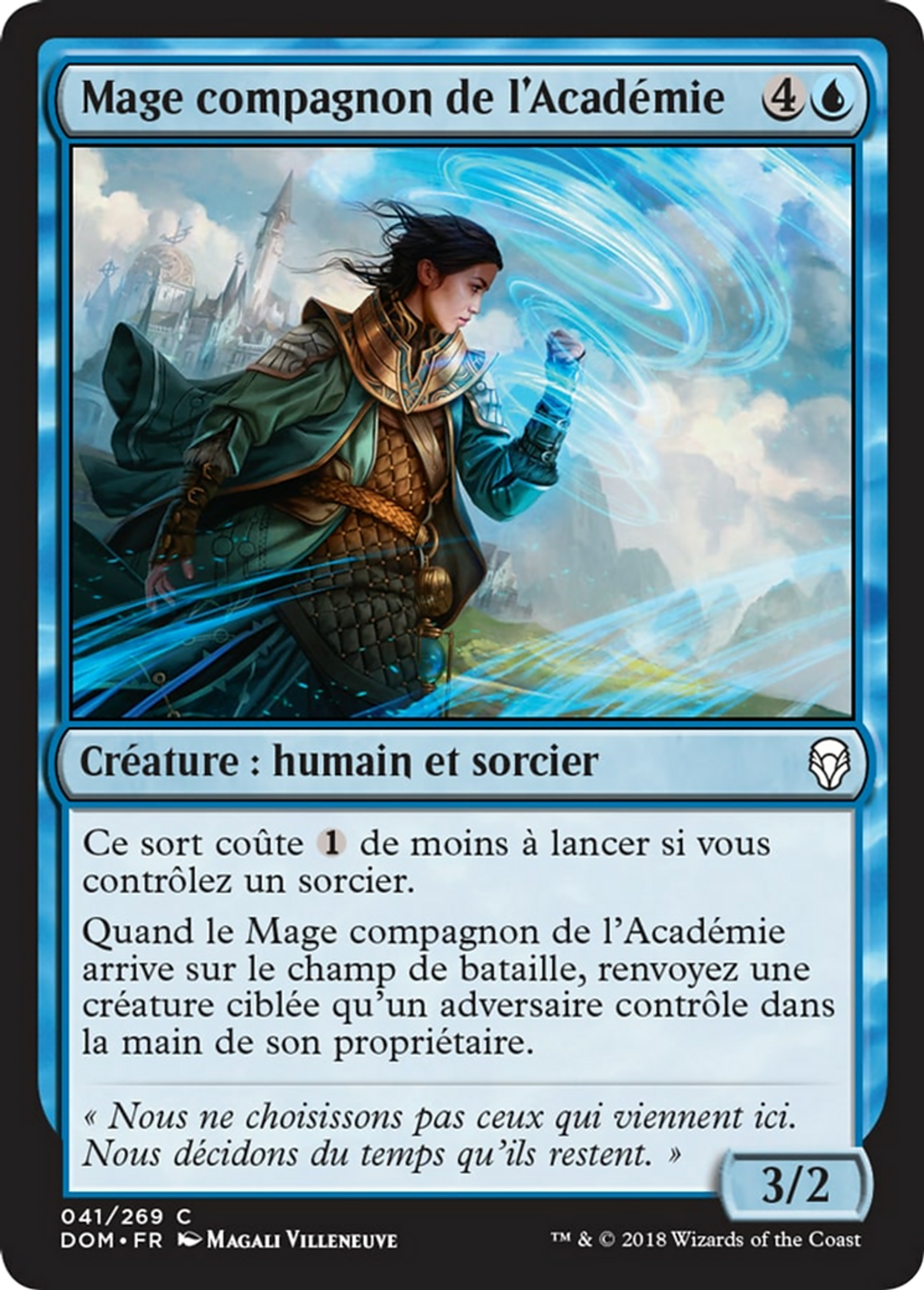 Mage compagnon de l'Académie — Dominaria — Magic: The Gathering