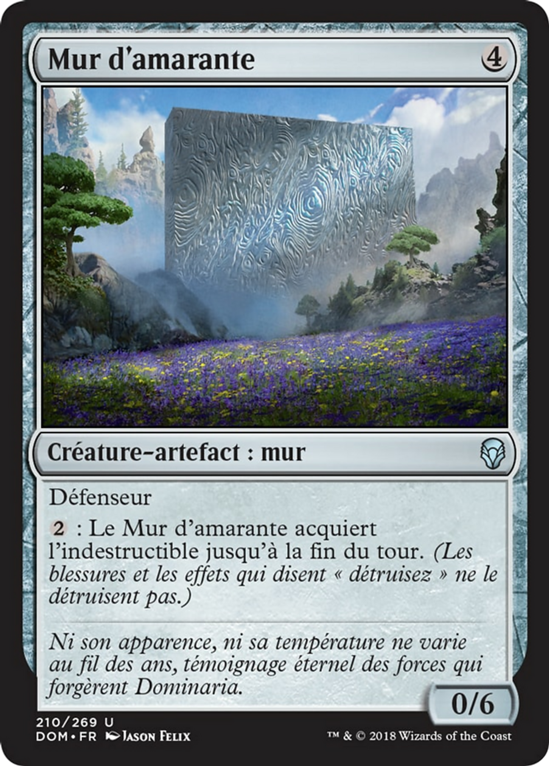 Mur d'amarante — Dominaria — Magic: The Gathering