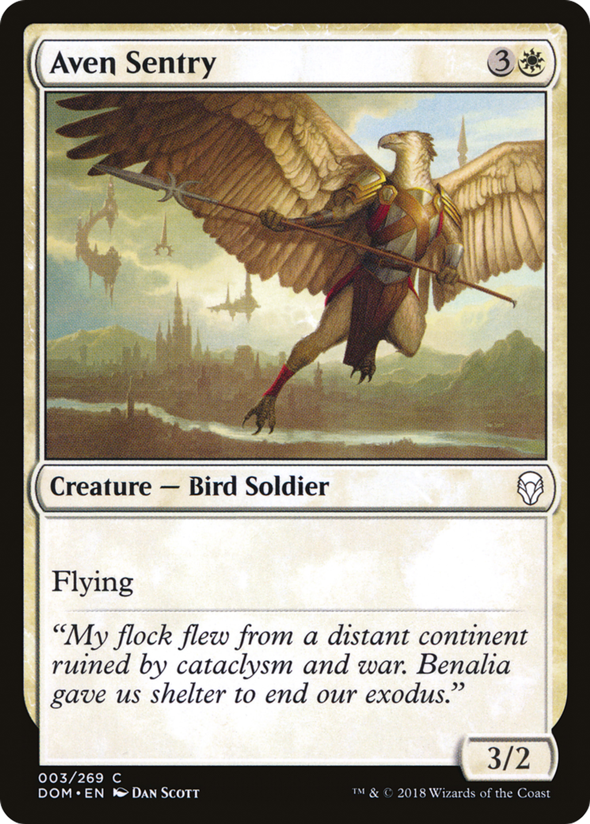 Aven Sentry — Dominaria — Magic: The Gathering