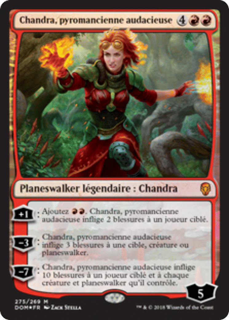 Chandra, pyromancienne audacieuse — Dominaria — Magic: The Gathering