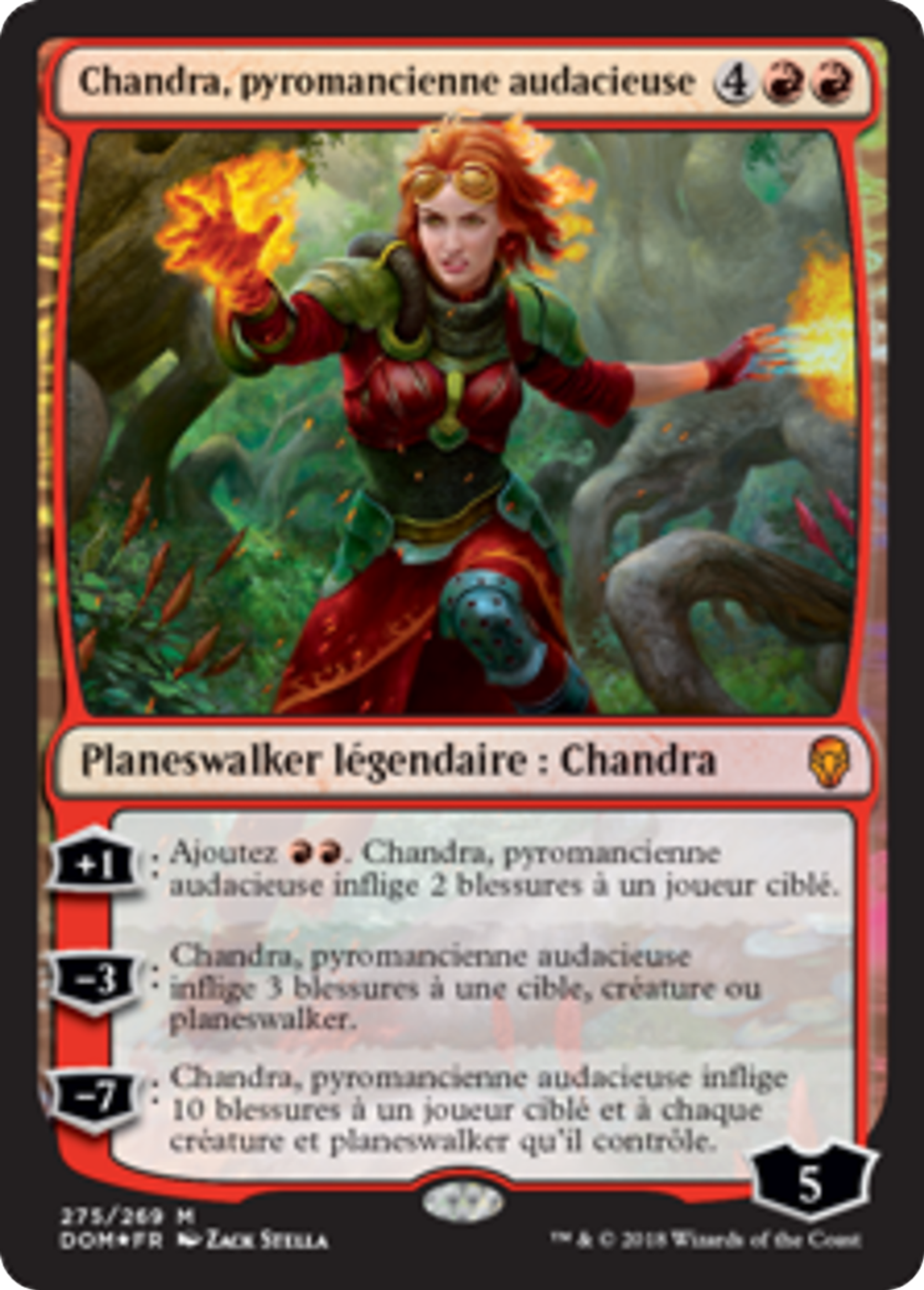 Chandra, pyromancienne audacieuse — Dominaria — Magic: The Gathering
