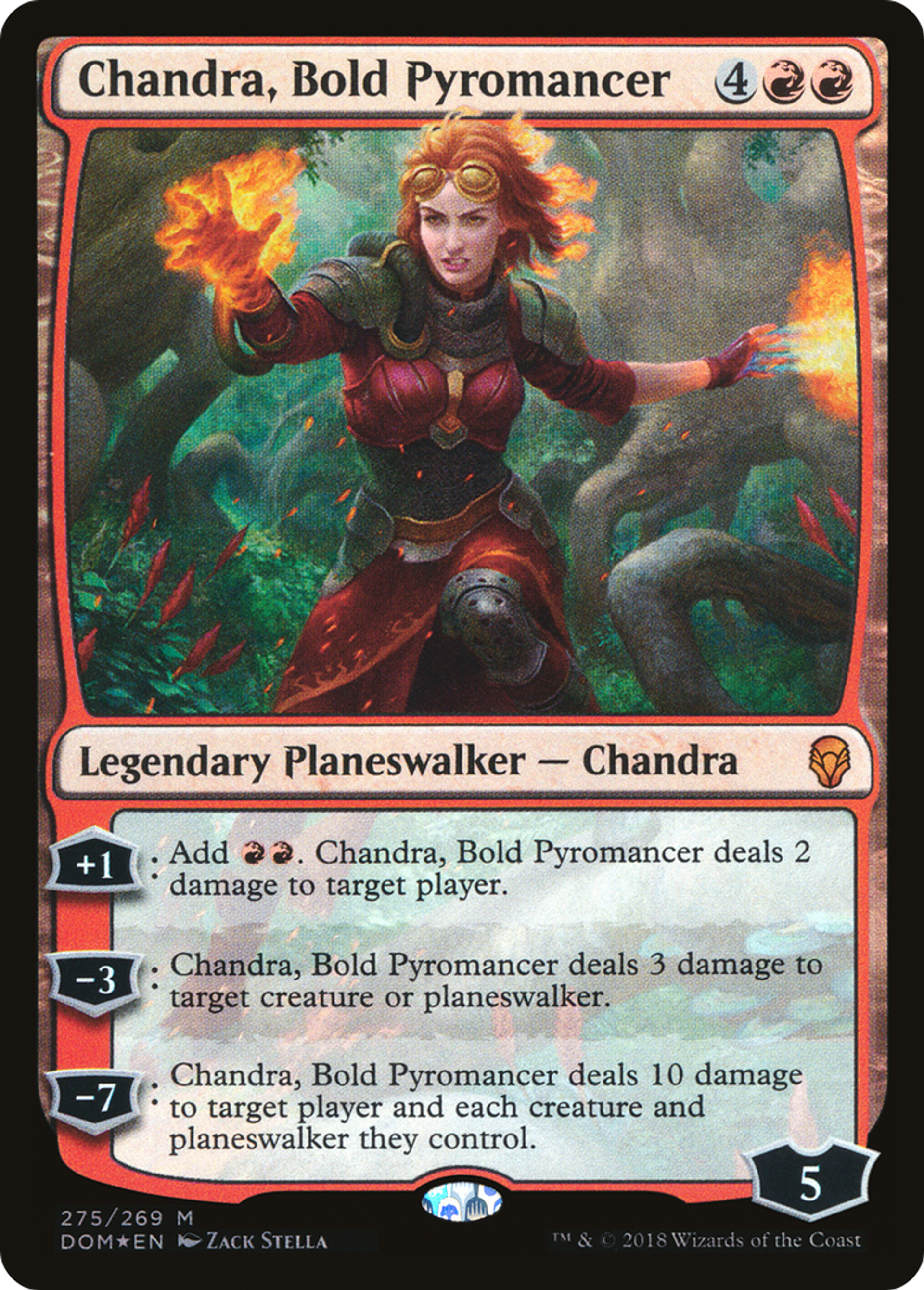 Chandra, Bold Pyromancer — Dominaria — Magic: The Gathering