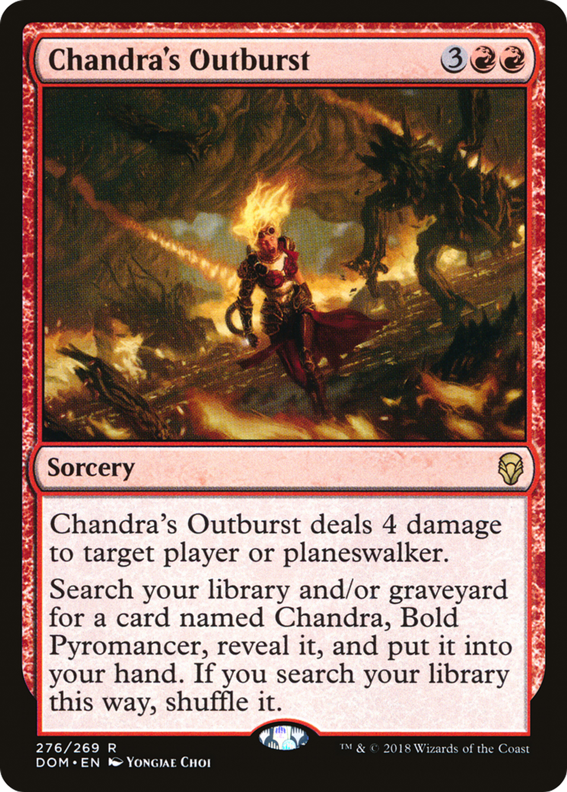 Chandra's Outburst — Dominaria — Magic: The Gathering