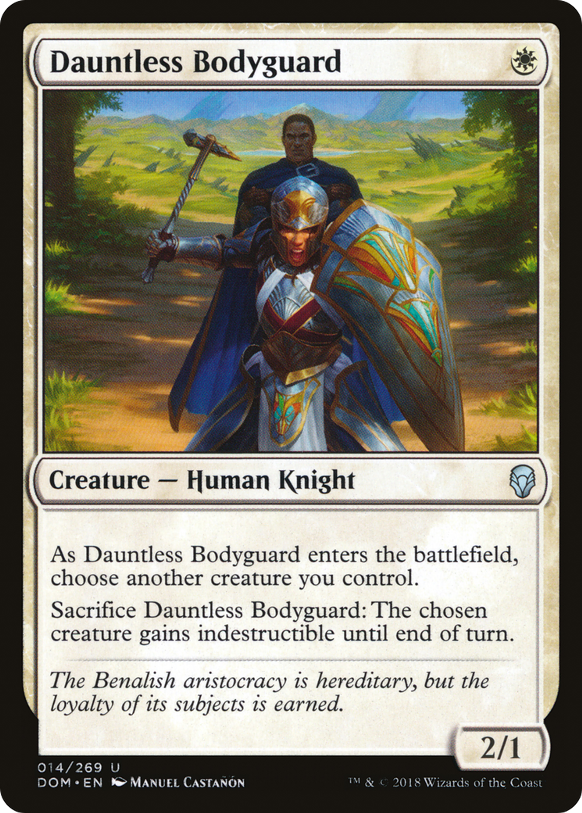 Dauntless Bodyguard — Dominaria — Magic: The Gathering