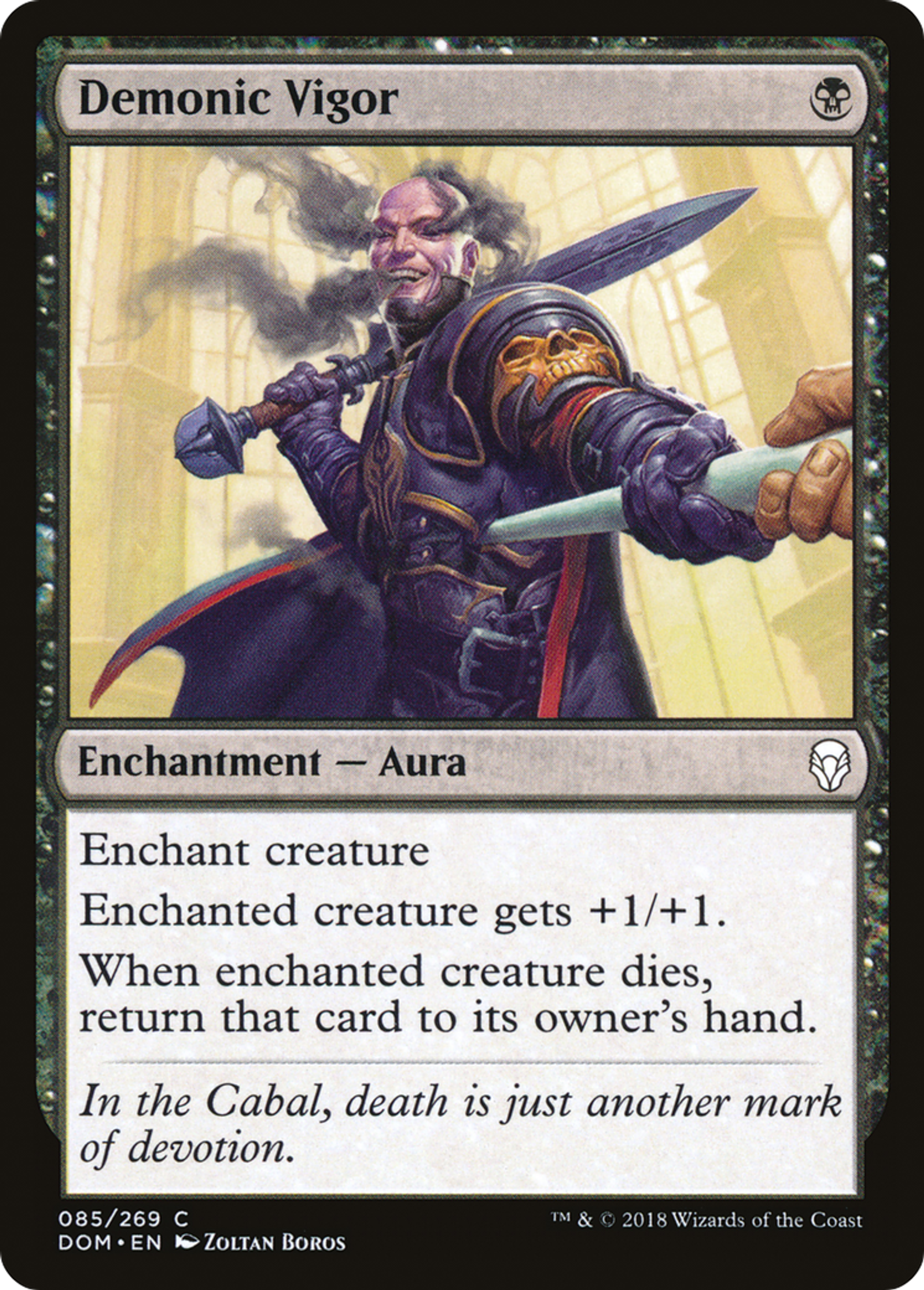Demonic Vigor — Dominaria — Magic: The Gathering