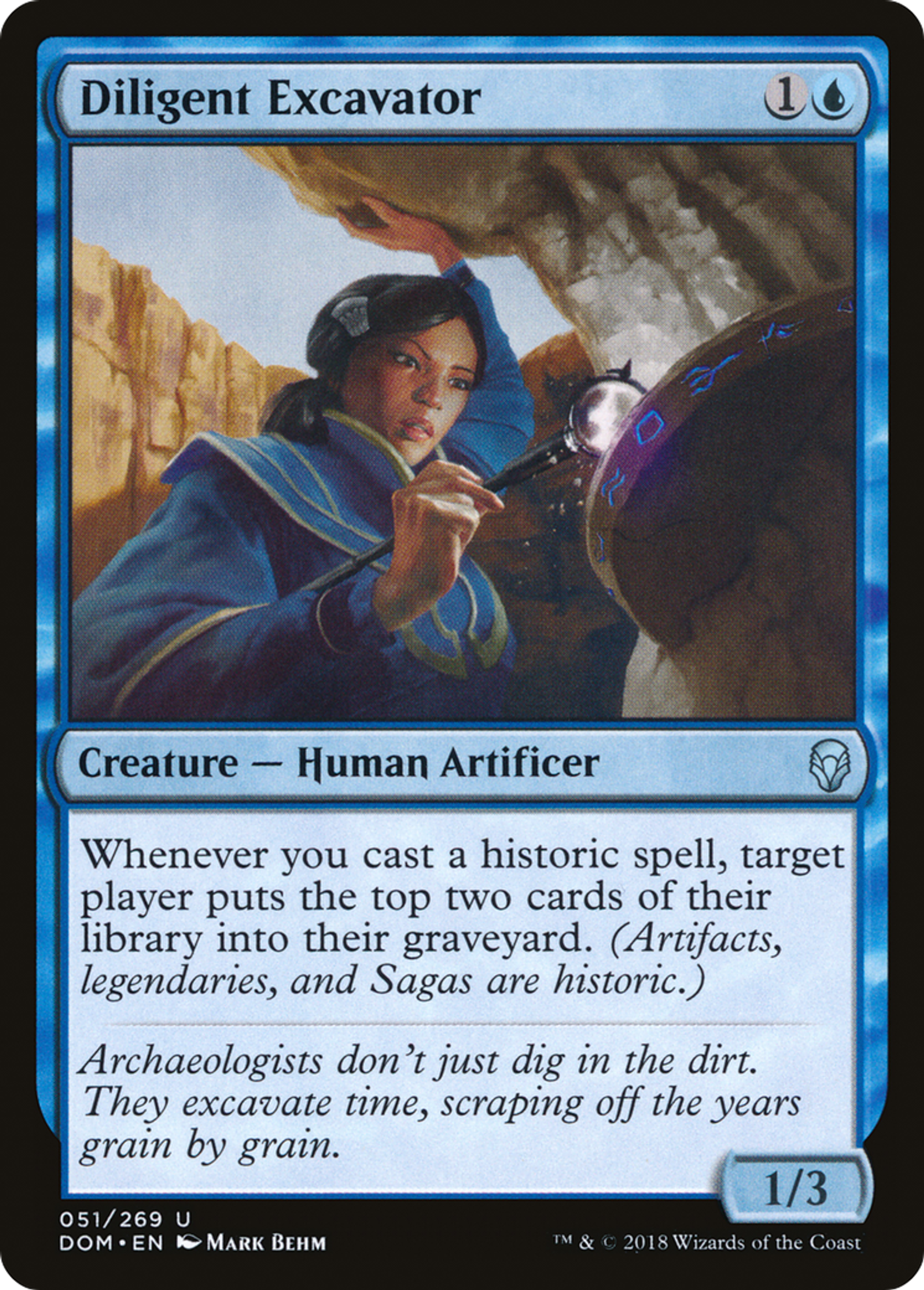 Diligent Excavator — Dominaria — Magic: The Gathering