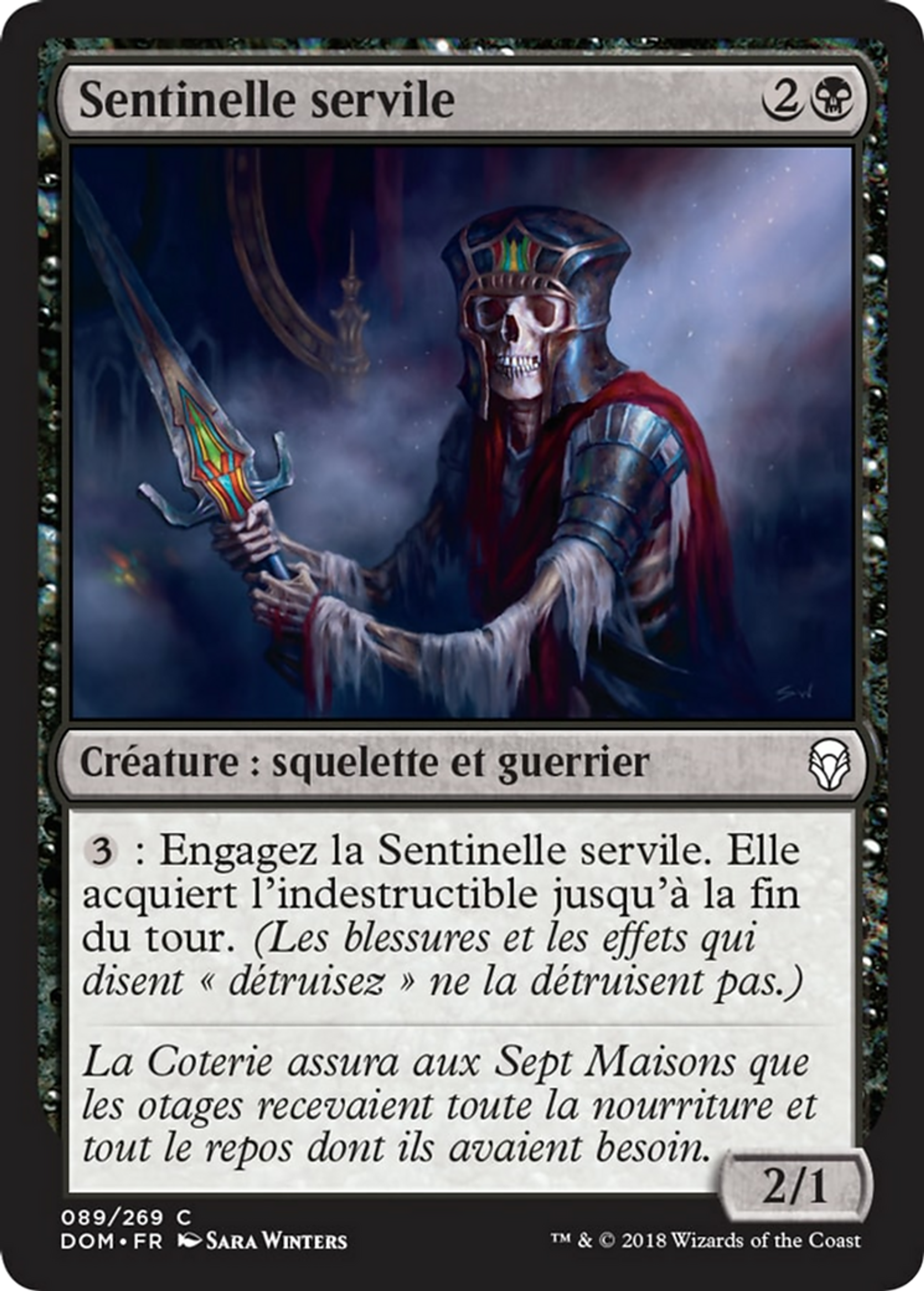 Sentinelle servile — Dominaria — Magic: The Gathering