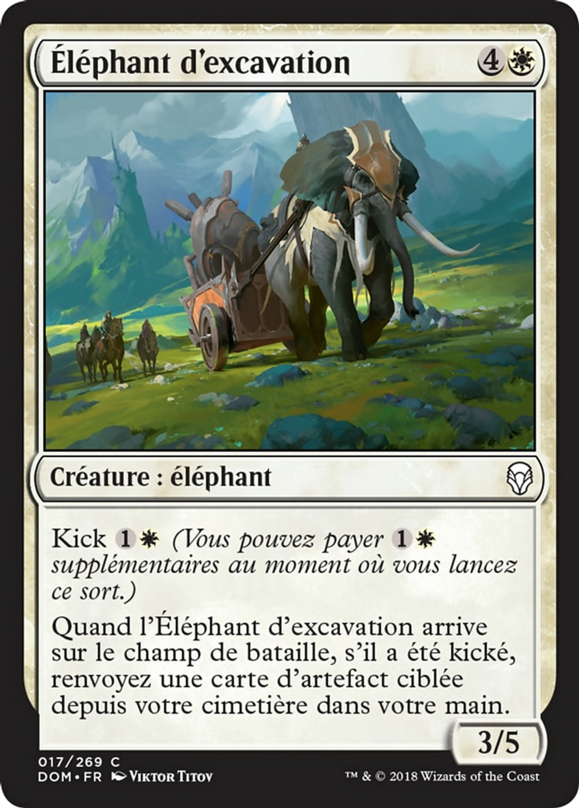 Éléphant d'excavation — Dominaria — Magic: The Gathering