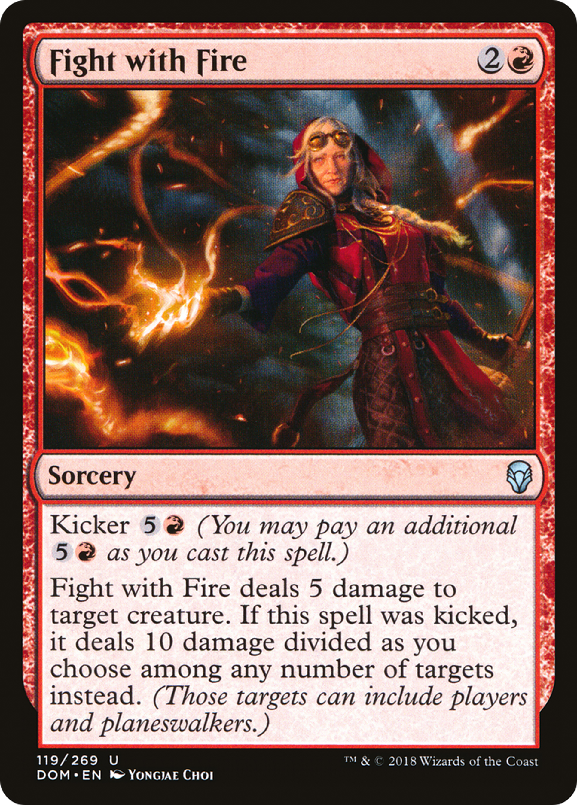 Fight with Fire — Dominaria — Magic: The Gathering