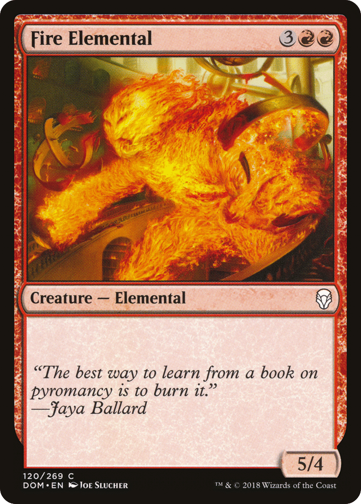 Fire Elemental — Dominaria — Magic: The Gathering