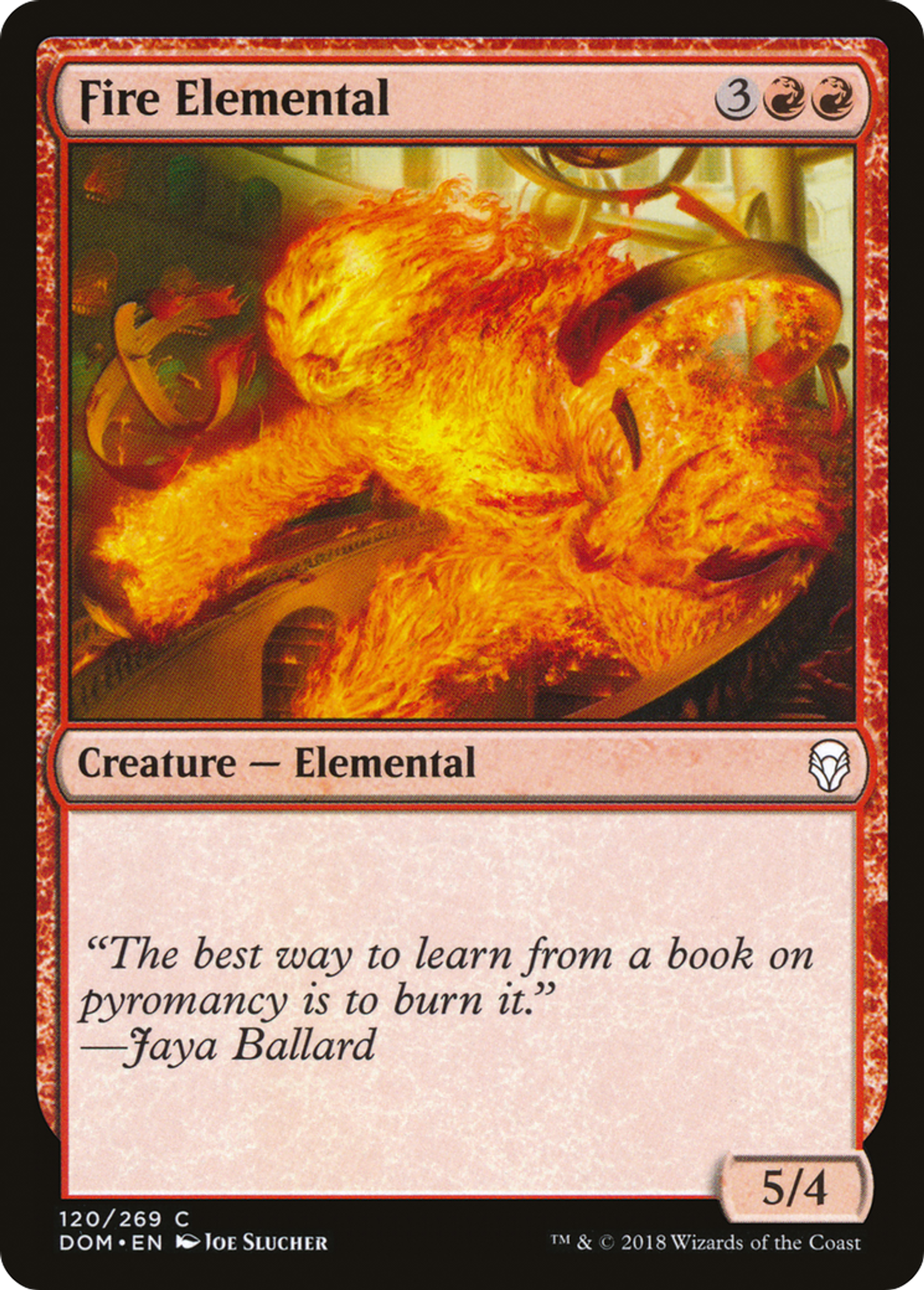 Fire Elemental — Dominaria — Magic: The Gathering