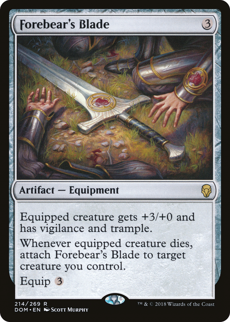 Forebear's Blade — Dominaria — Magic: The Gathering