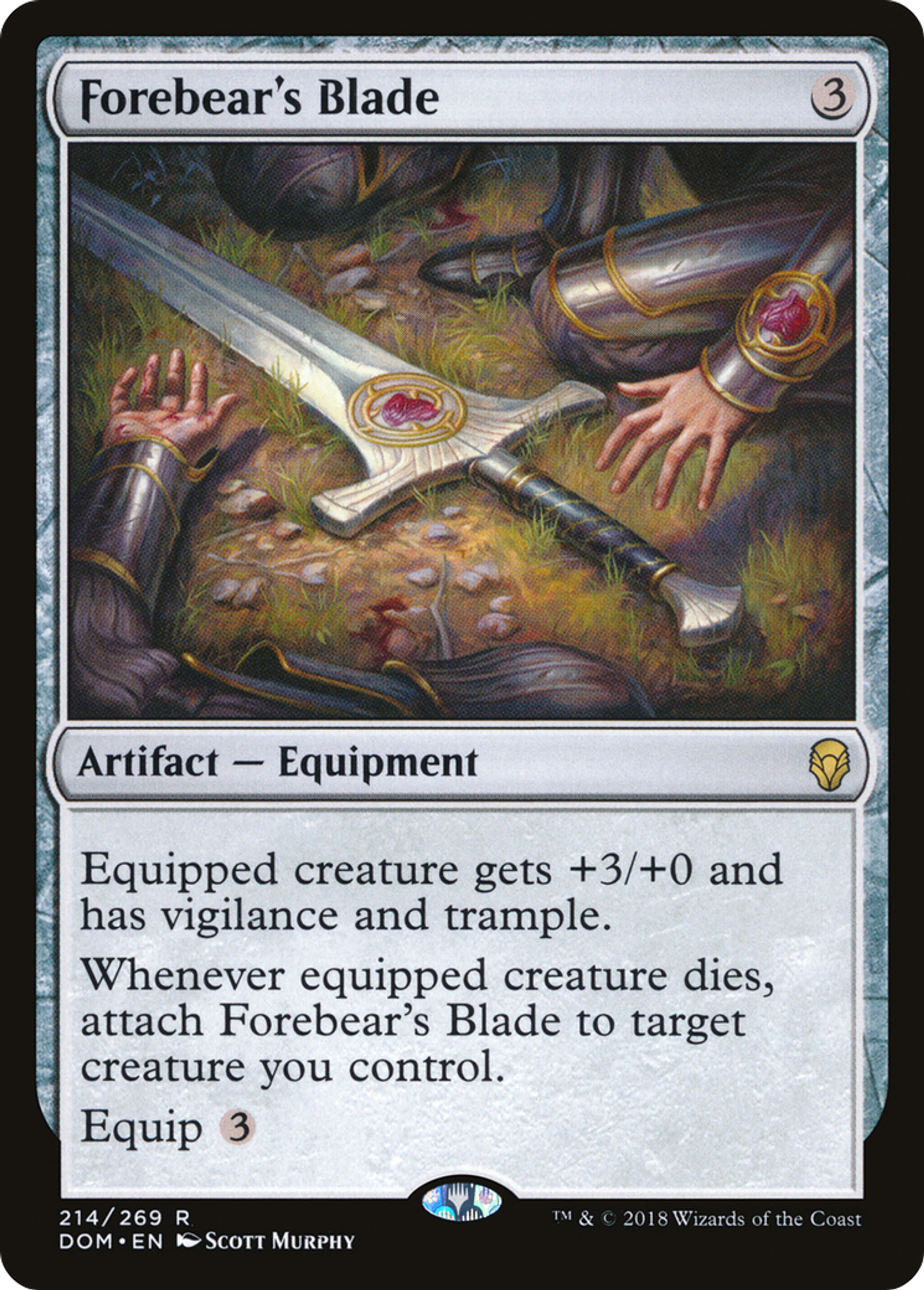 Forebear's Blade — Dominaria — Magic: The Gathering
