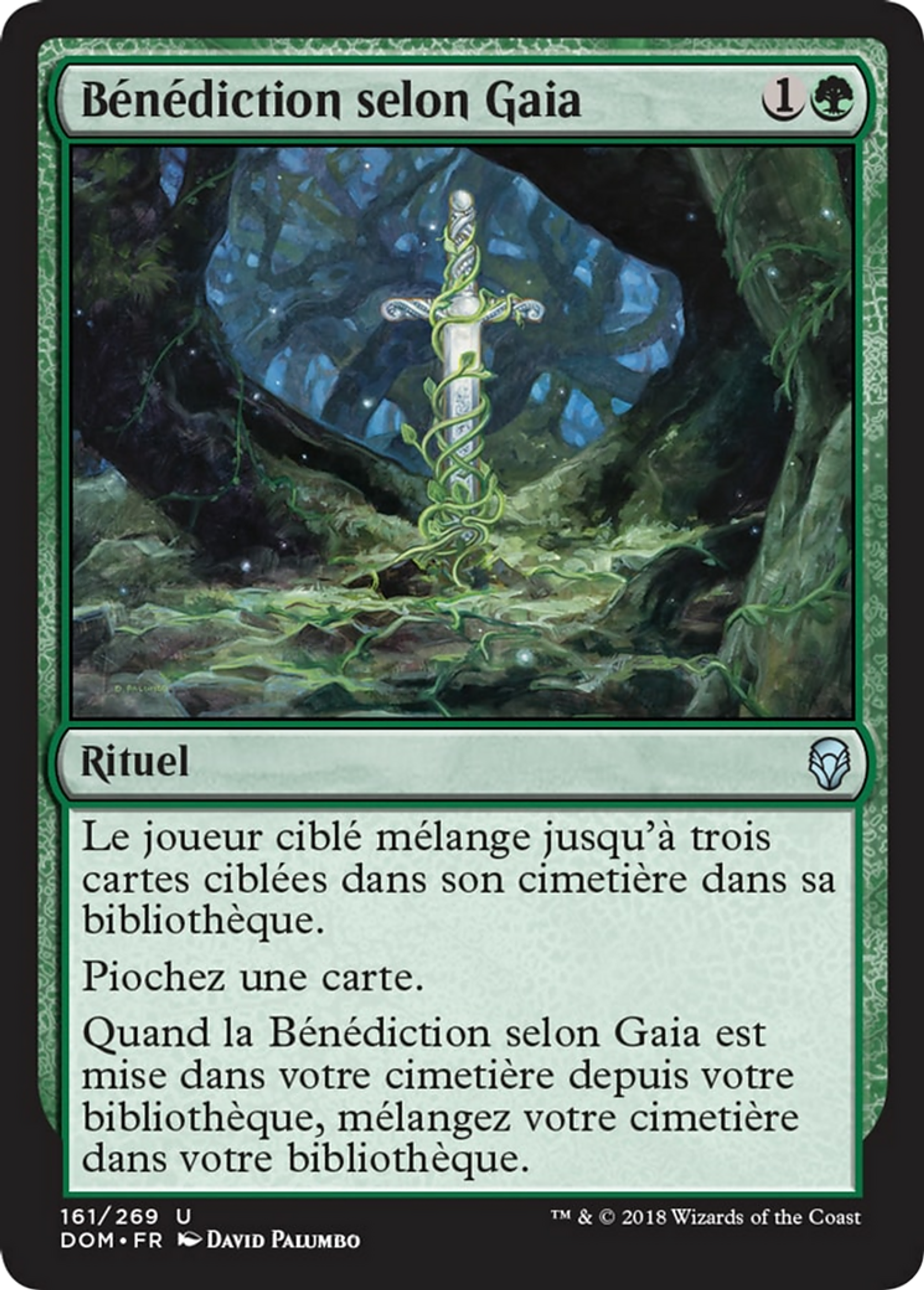 Bénédiction selon Gaia — Dominaria — Magic: The Gathering